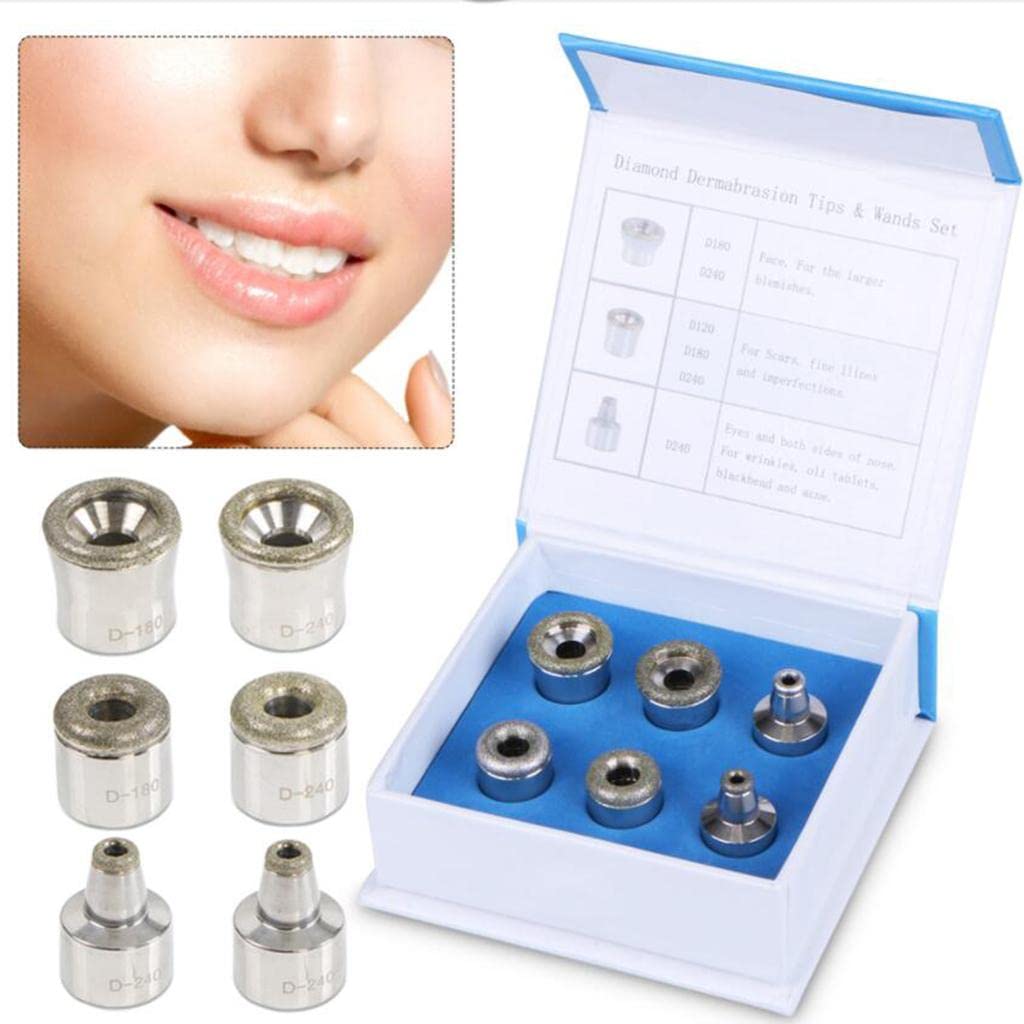 Macaso 6pcs/set Dermabrasion Heads Microdermabrasion Exfoliator for All Skin Types