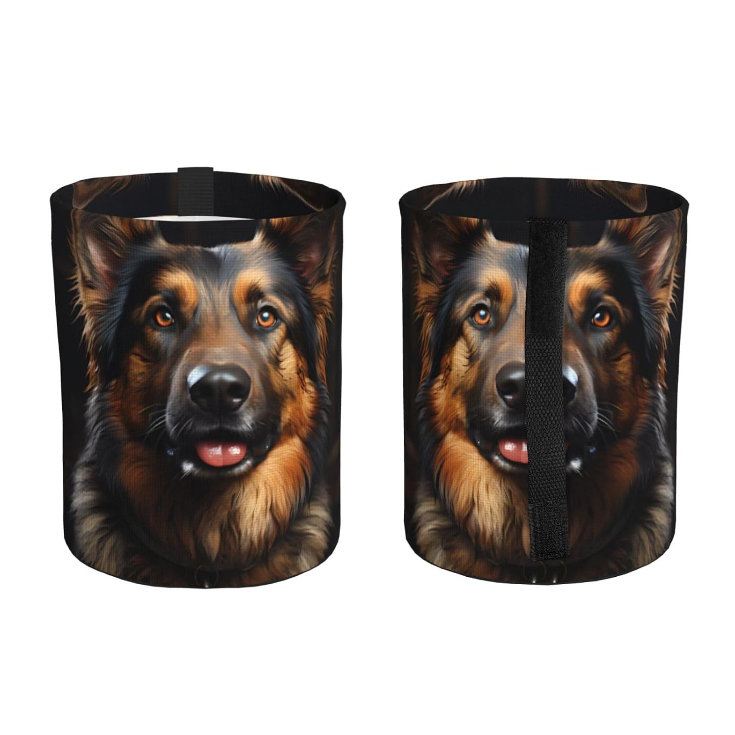 German Shepherd Hanging car Trash can, Foldable car Trash can, car Storage Box Accessories, Suitable for Travel SUV Truck Sedan image 2