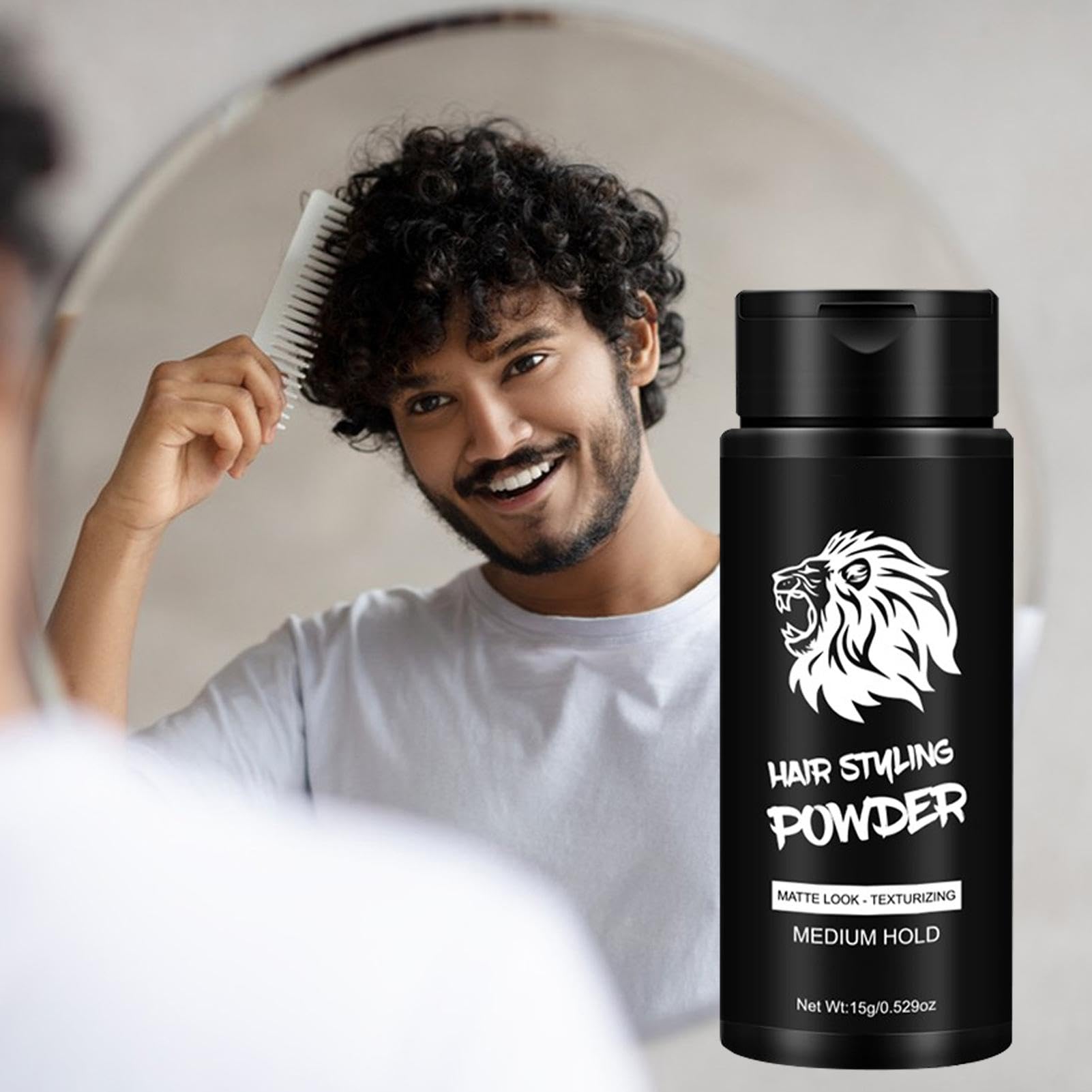 Hair Powder For Men - 15g Matte Hair Powder | Volume Powder For Hair | Long-Lasting Hair Root Lifting Powder | Bangs Men And Women To Remove Hair Oil | Hair Styling Powder For Women Men