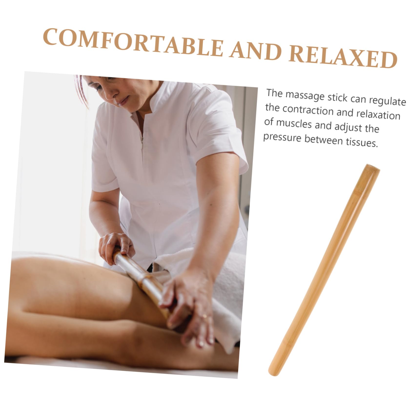 4 Varillas De Masaje De Bambú Para Brazos Y Pies Para Masajeadores De Cuello Y Manos Rodillos De Masaje Manuales Para Hombros Reflexología Portátil Para Espalda Color Caqui