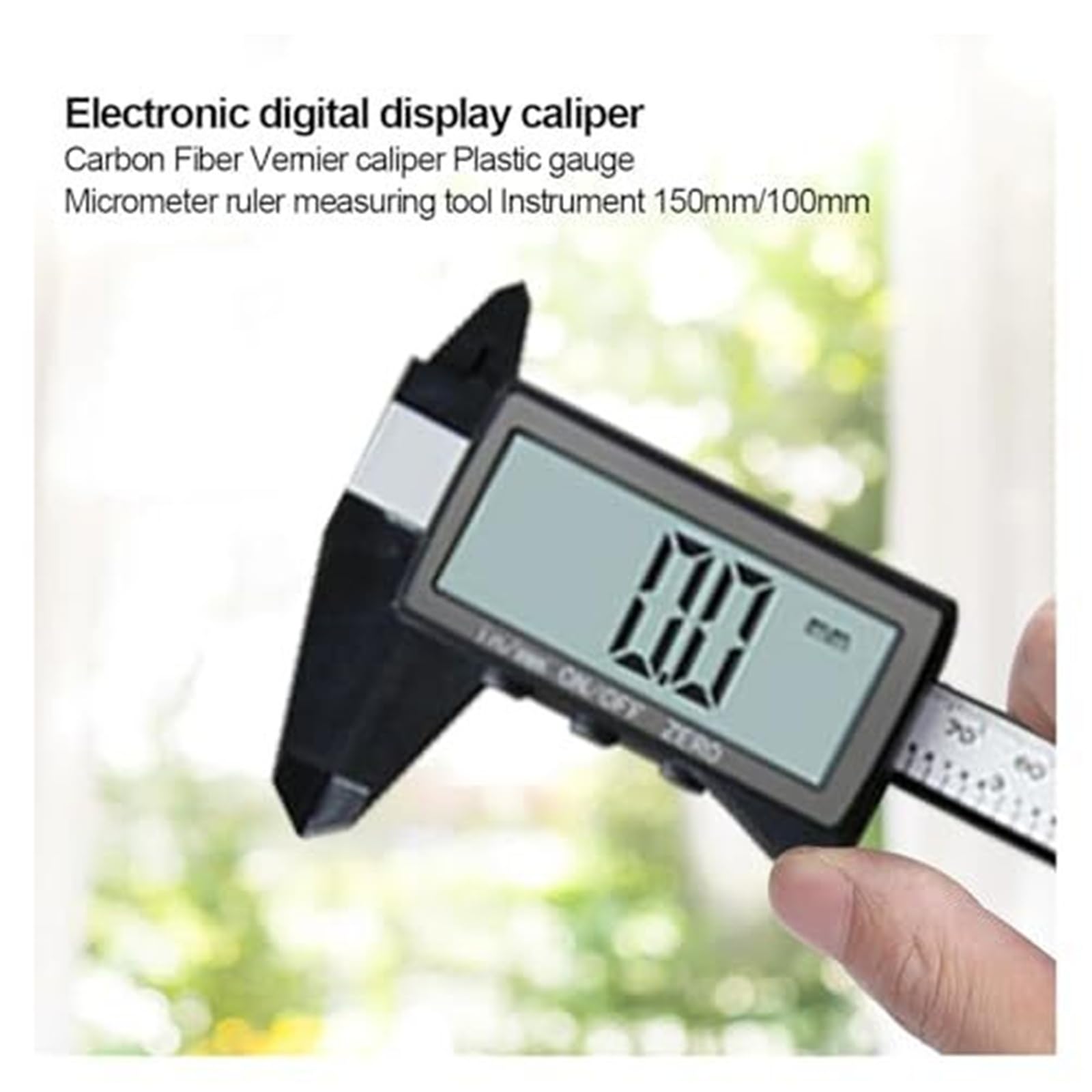 Elektronischer Messschieber, digitales Mikrometer-Messgerät for Zuhause, Industrie, Schmuck (Silber, 100 mm)(Silver 150mm)