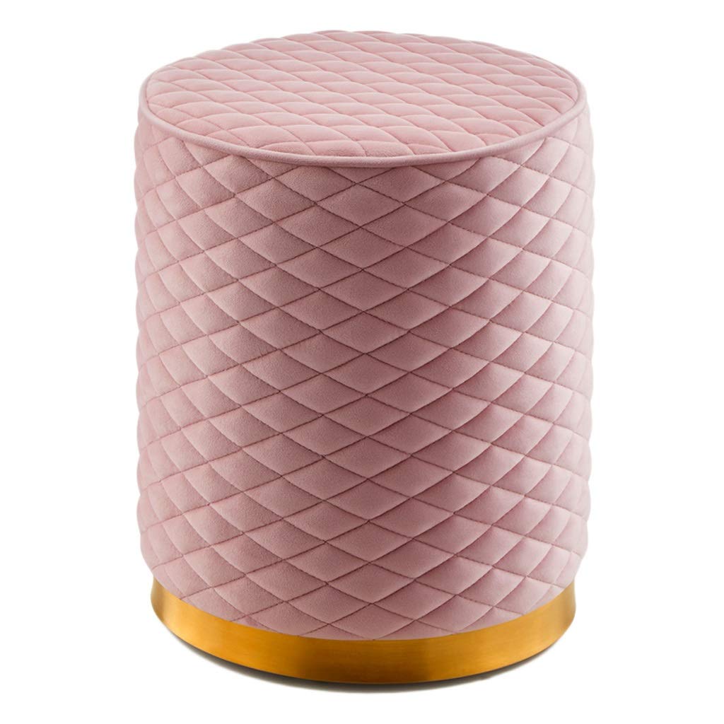 Stołek fryzjerski, stołek specjalny do salonu piękności, fryzjer fryzjerski, stołek manicure, stołek do cięcia włosów Stołek piękności (Color : Pink-B)