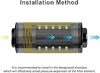 Vista 3 de EVIL ENERGY 6AN 8AN 10AN Filtro de combustible en línea 10 micrones 50MM aluminio