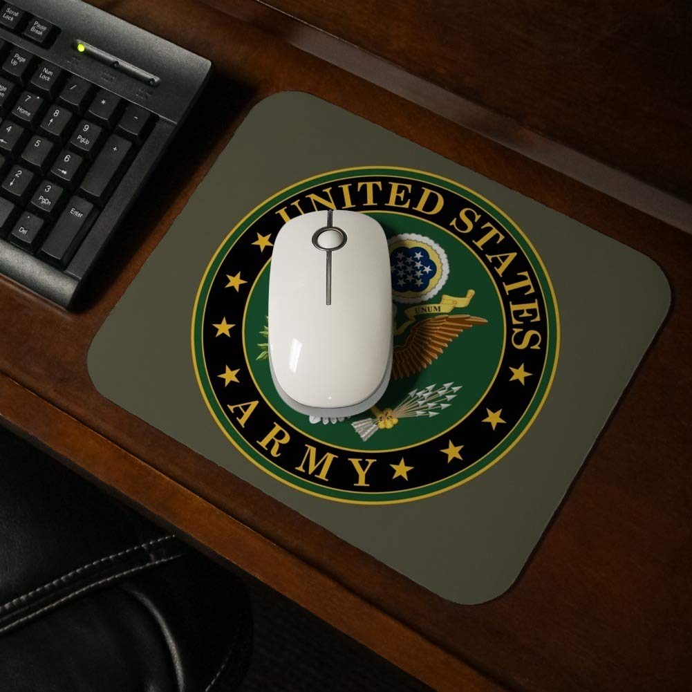 U.S. Army United States Army Eagle Logo Low Profile Thin Rubber Mouse Pad Mousepad
