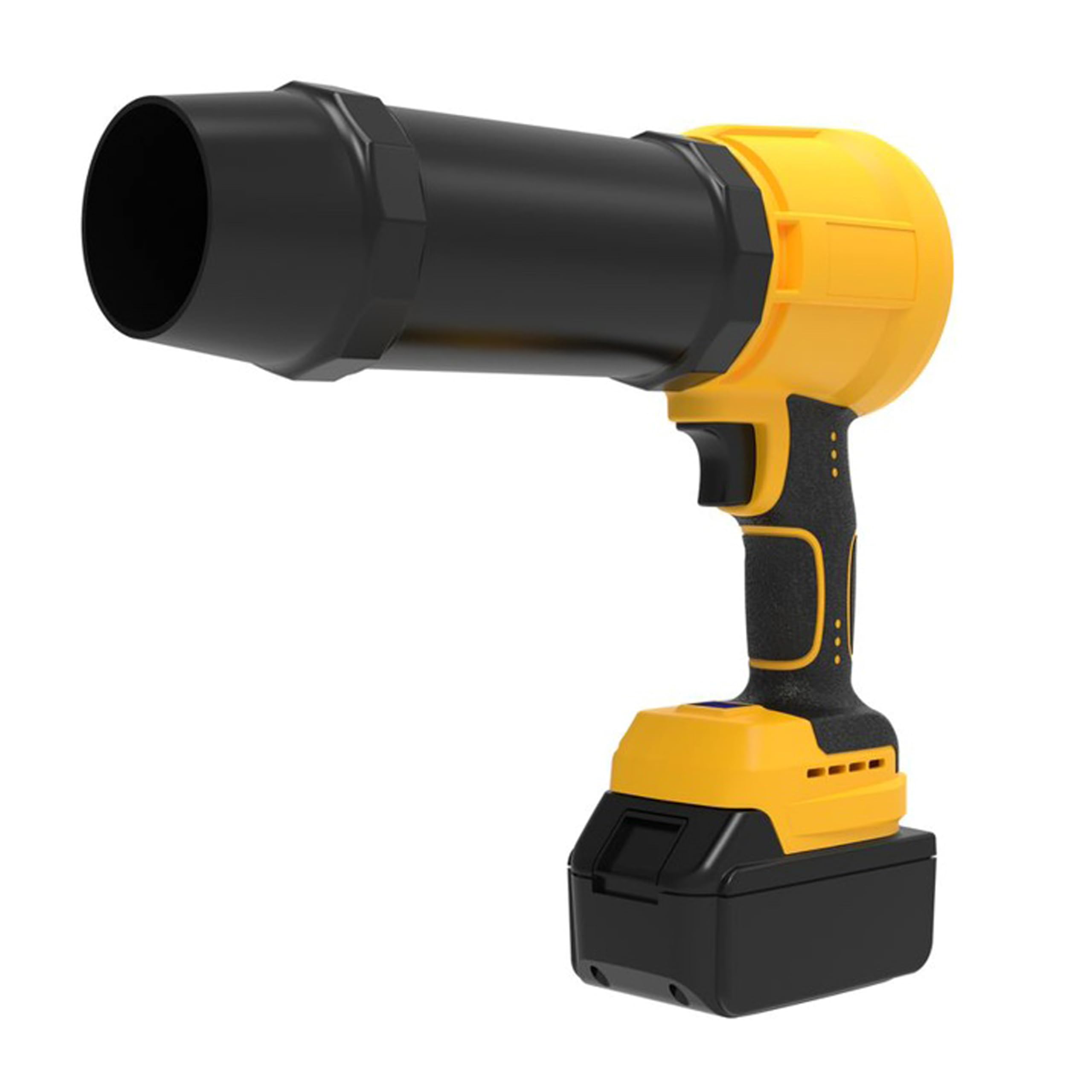 Soffiatore per foglie a batteria – Motore ad alta velocità da 600.000 giri/min, 2 batterie e caricabatterie rapido, display digitale della batteria, batteria al litio da 21 V – Soffiatore portatile