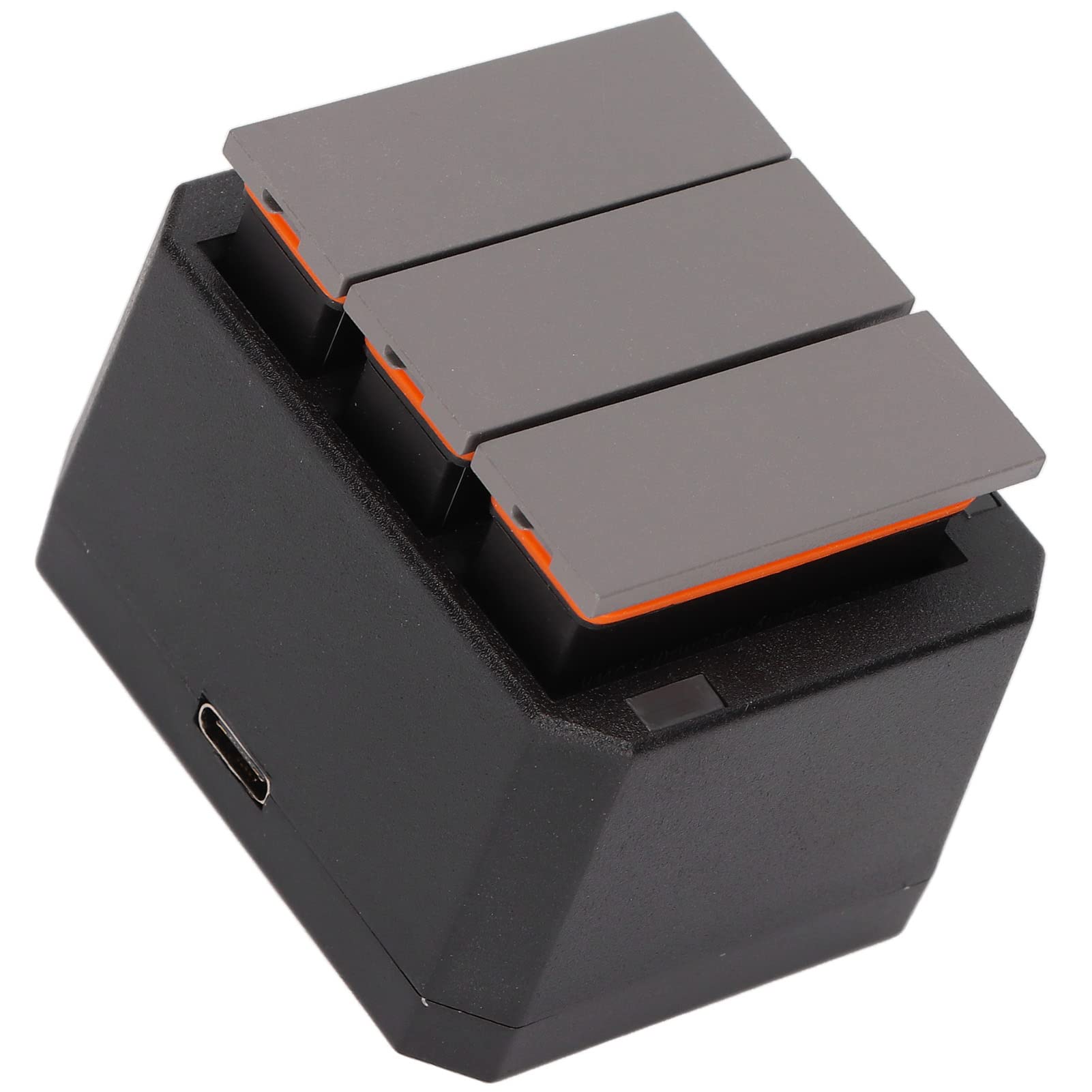 Kit Caricabatterie Per Action Camera Con 3 Batterie Ricaricabili Da 1300 mAh Indicatore LED Caricabatteria A 3 Per Uso Esterno Viaggi Fotografia