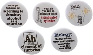 Set of 5 Science Funny Humor Magnets Biology Chemistry Atoms Ah