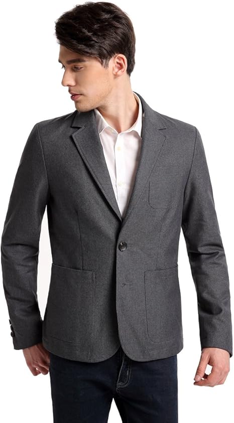 dark grey casual blazer