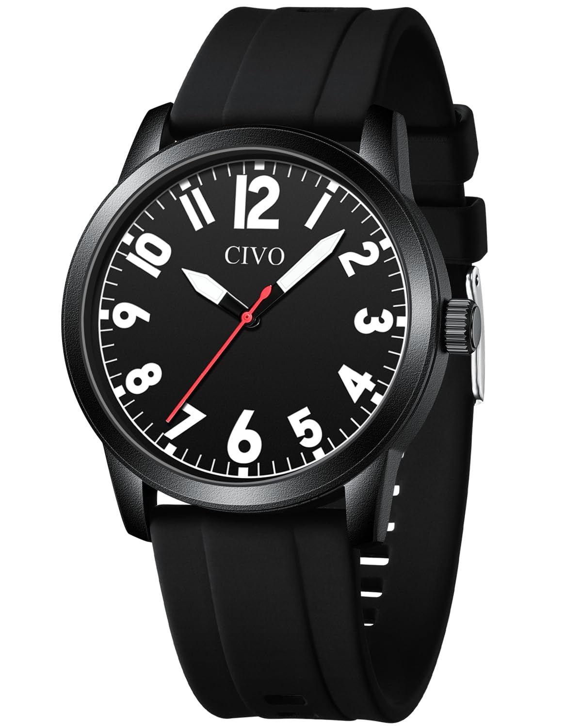 CIVO Herren Uhren Analog Wasserdicht: Leicht Lesbare Armbanduhr mit Groß Zahlen - Geschenke Herrenuhr für Männer mit Sehschwäche
