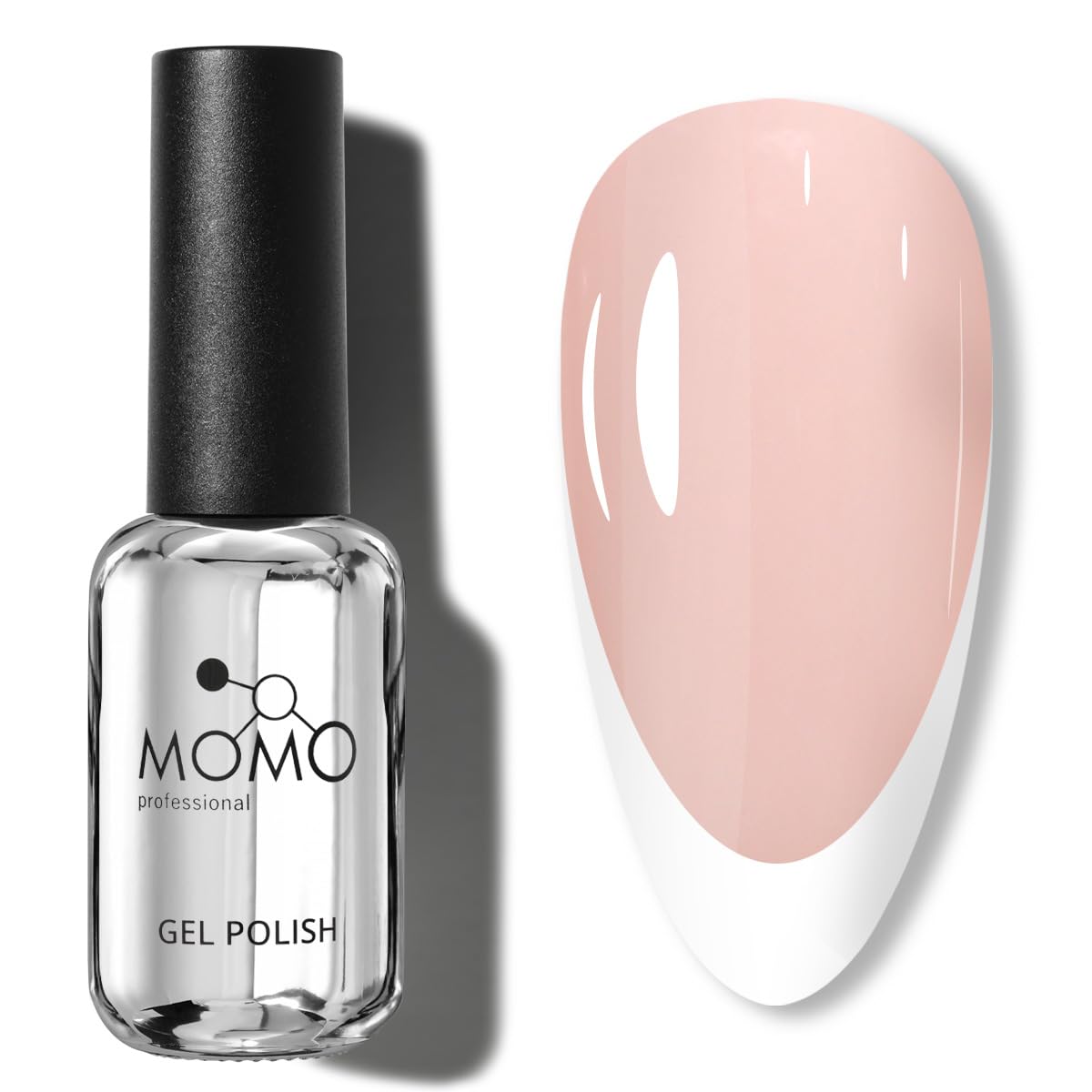 Momo Professional French Cover Rubber Base Coat FC19, Pudra Pembe 10 ml