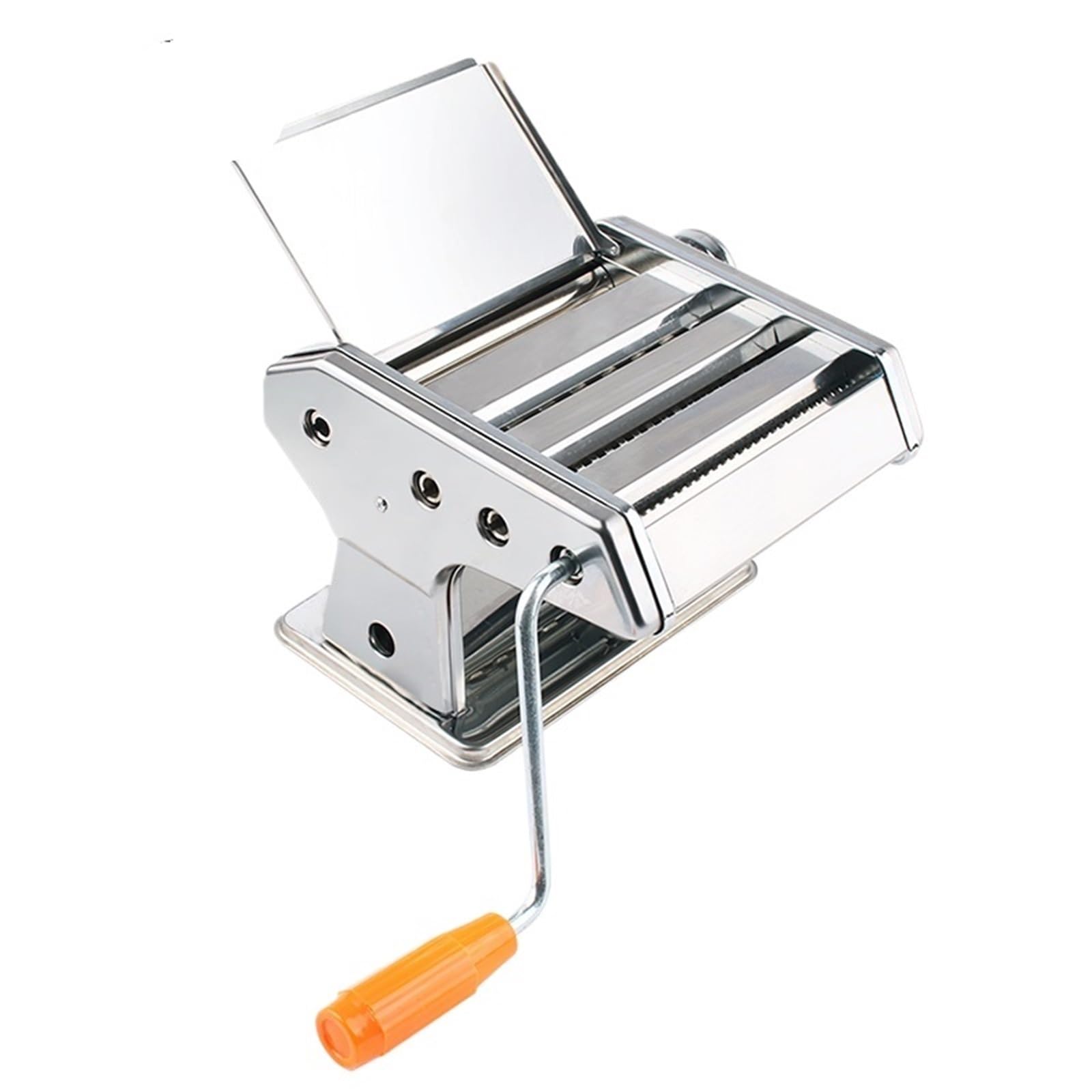 MáQuina De Pasta Manual Máquina manual for hacer pasta de acero inoxidable, prensa for espaguetis, rodillo for colgar fideos, cortador masa con manivela Laminadora De Pasta Manual