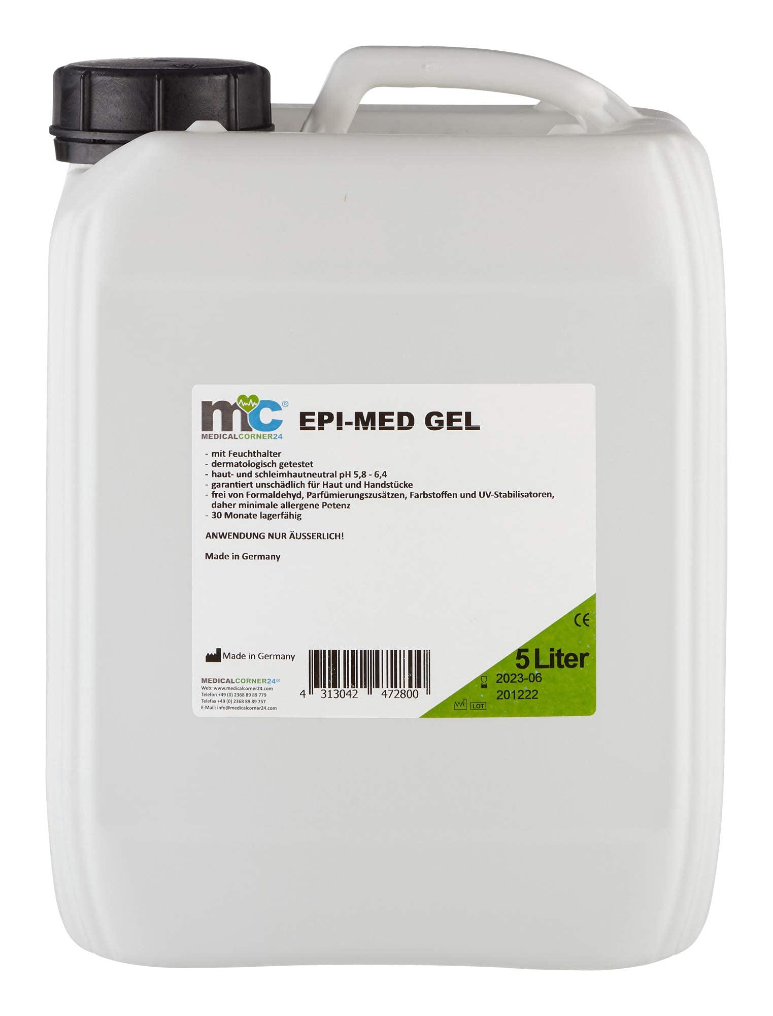 Gel epimed à lumière pulsée IPL Gel de contact, laser, épilation, 4 x Bidon de 5 L