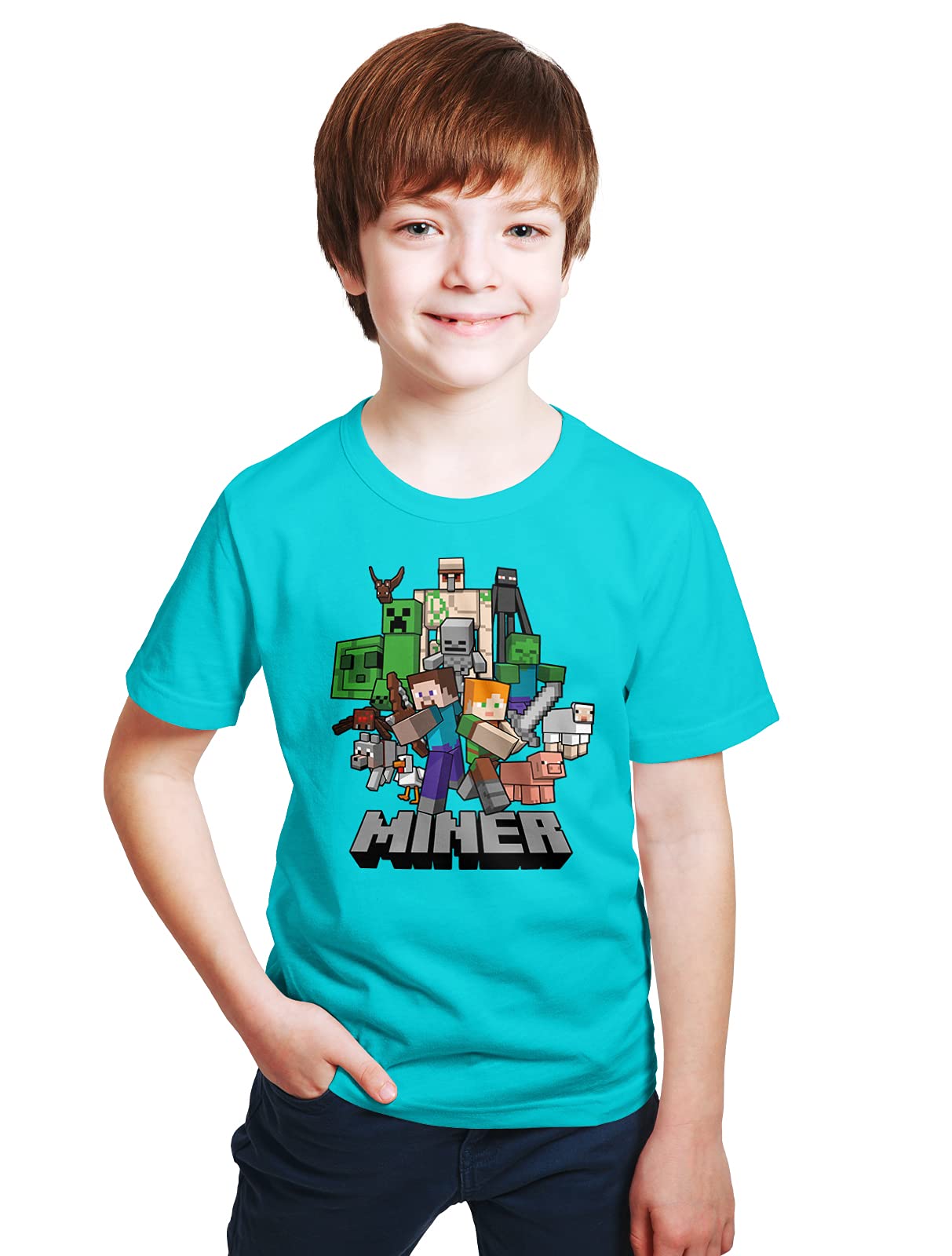 AirDropGaming Miner Relaxed Fit T-Shirt for Boys 429