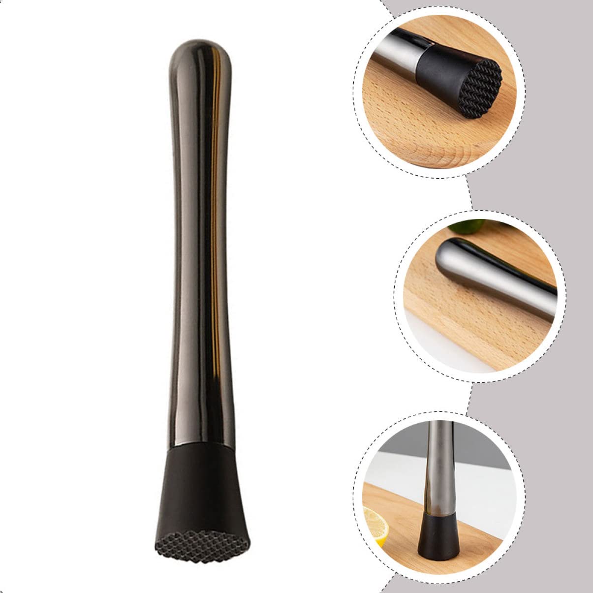 FUNOMOCYA Ice Cocktail Mixer Drink Muddler Perfect for Bars Restaurants Families