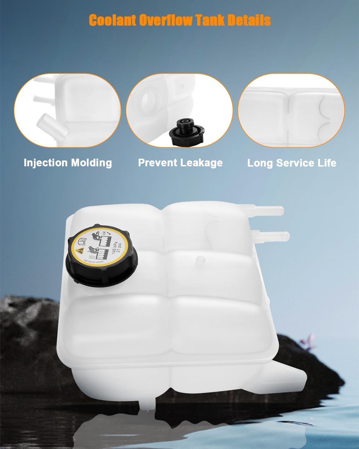 Amazon.com: AUPCS Coolant Reservoir Tank with Cap Compatible for