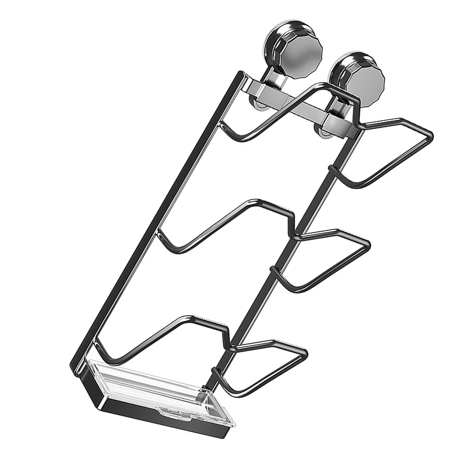 MICFENY Hanging Kitchen Basket Wall Mounted Sturdy Wire Organizers for Living Room Closet 3 Grids Space Saving Designs