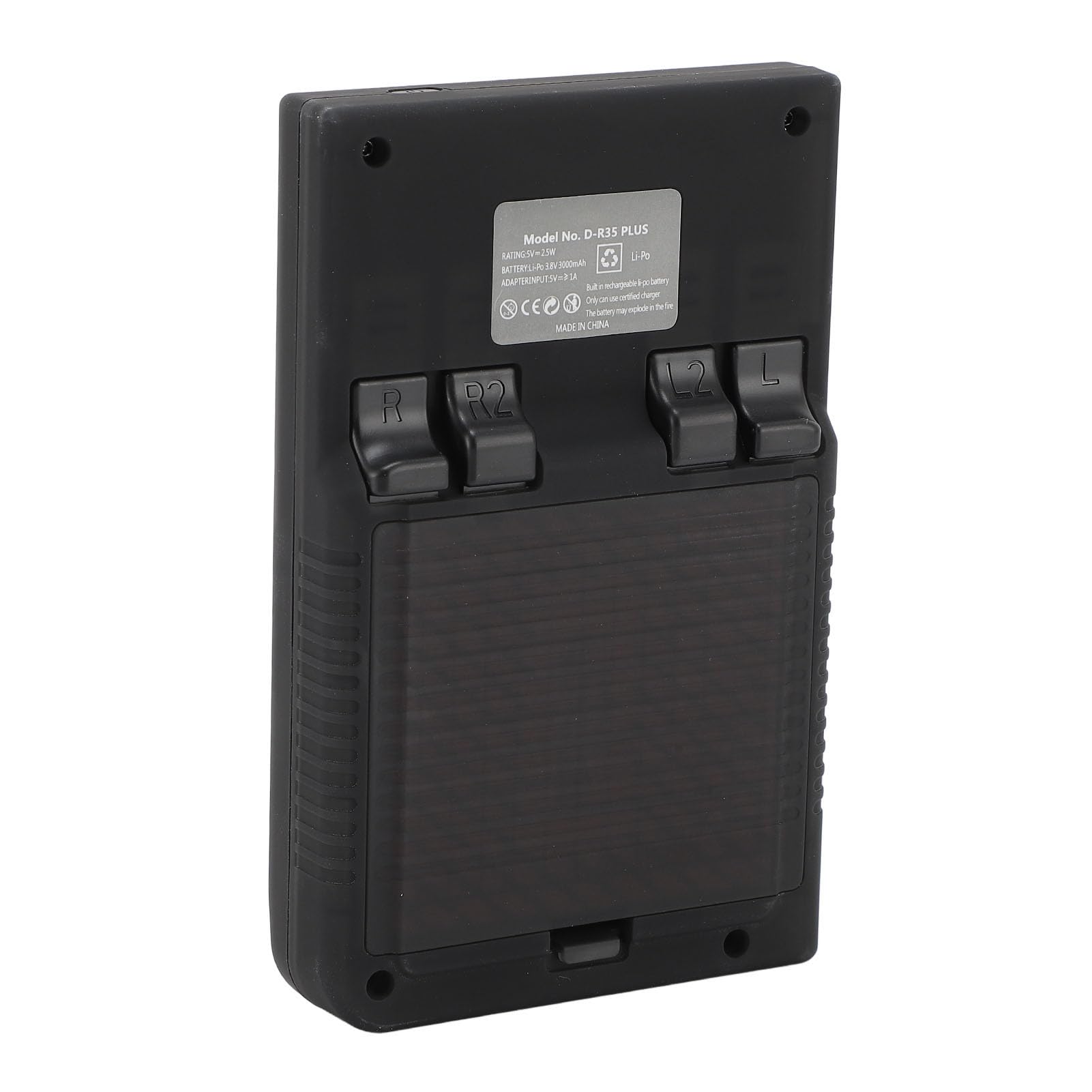 Generic Konsole Gier, Przenośna Konsola Gier Open Source Precise Control z małą kartą Pamięci 64 GB do Podróży (BLACK)