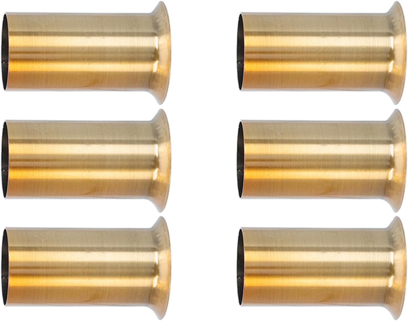 6pcs Vintage Candelabra Base Sleeves for Candle Hanging Lamp Gold | Iron Build, Stable Structure and Easy Installation, Compatible with Most Fixtures, Suited for Restaurants and Upscale