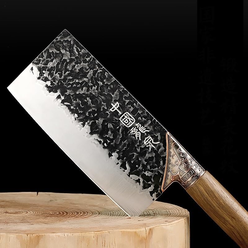 Cleaver Knife, Hand Forged Sharp Meat Cleaver Household Chopping Dual-use Knife