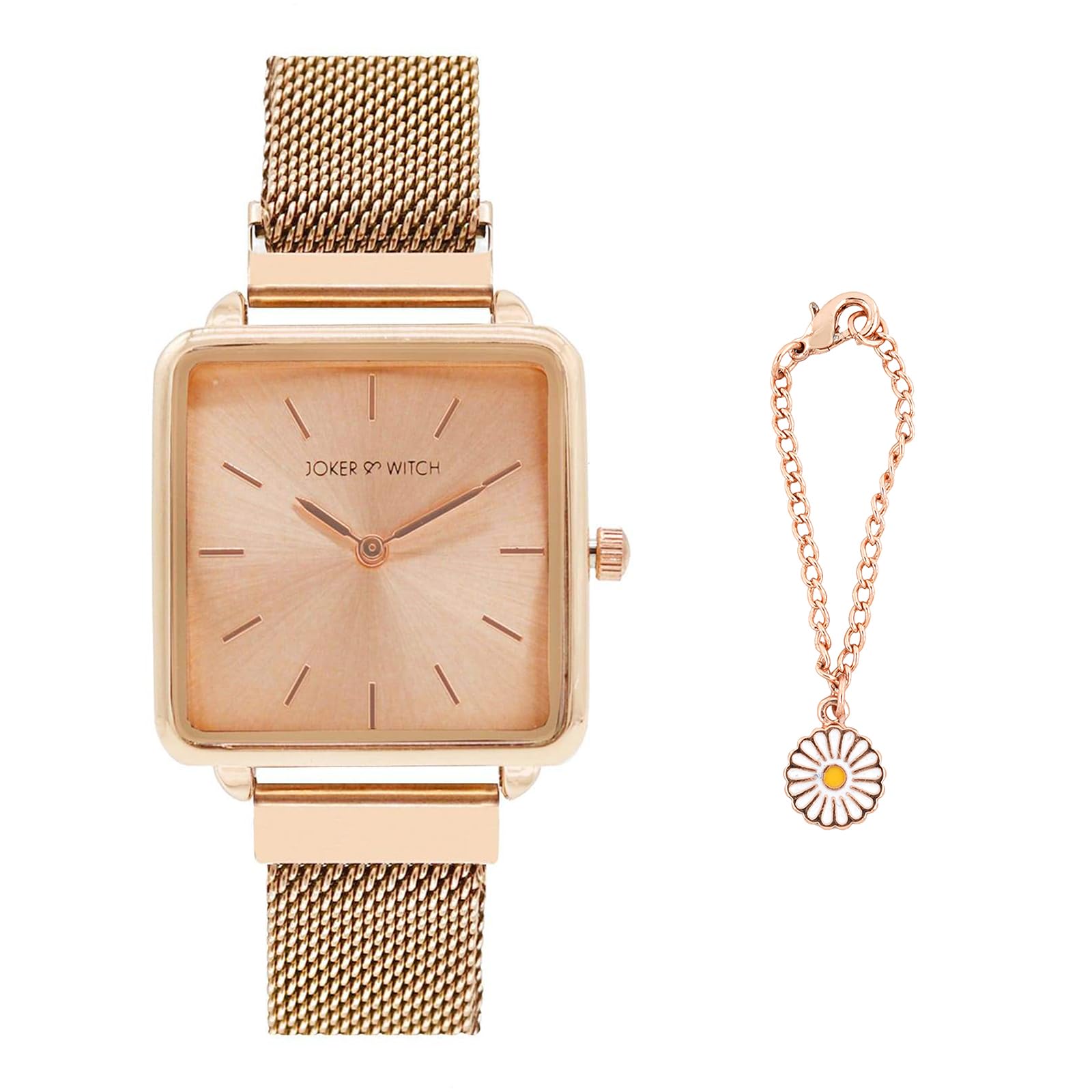 Joker & Witch Stainless Steel Women Summer Spice Analog Watch & Charm Set, Rose Gold Dial, Rose Gold Band (B0C9PZHK74) Amazon Price History, Amazon Price Tracker