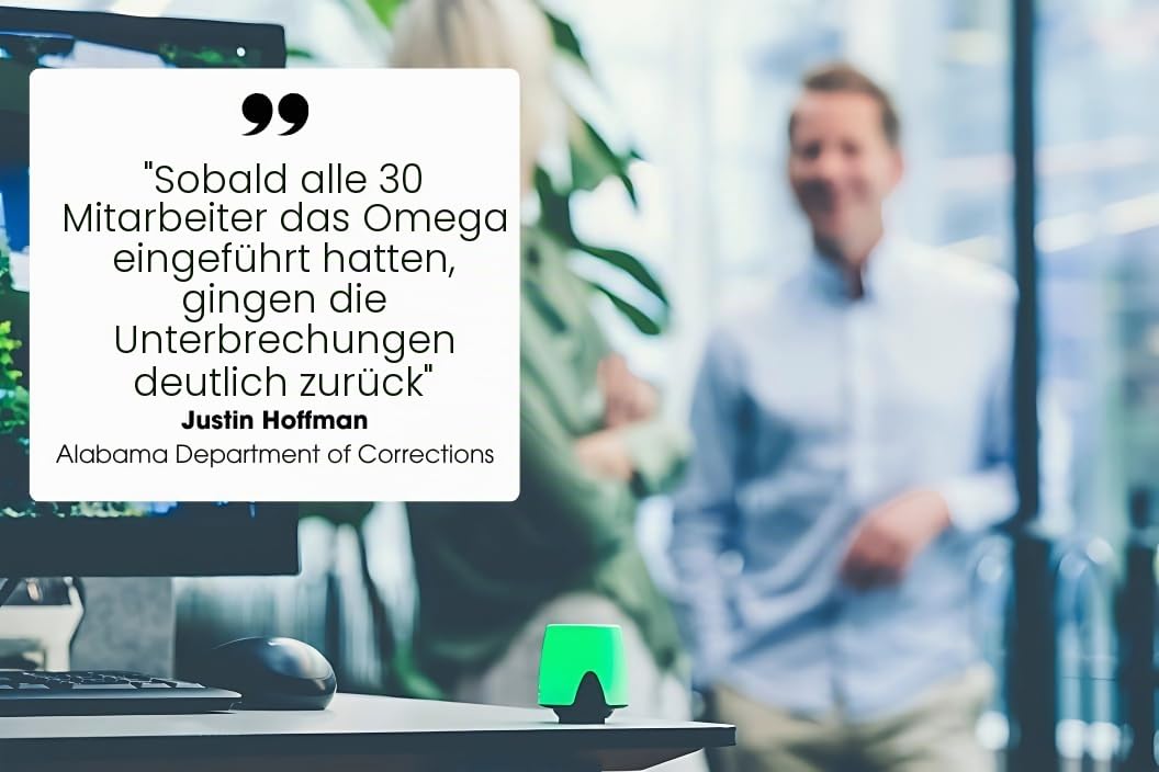 Busylight UC Omega USB Statusanzeige – LED Signallicht für Büro & Homeoffice – Verfügbarkeitsanzeige für Anrufe, Meetings und Fokus – Funktioniert mit Microsoft Teams, Zoom, Webex