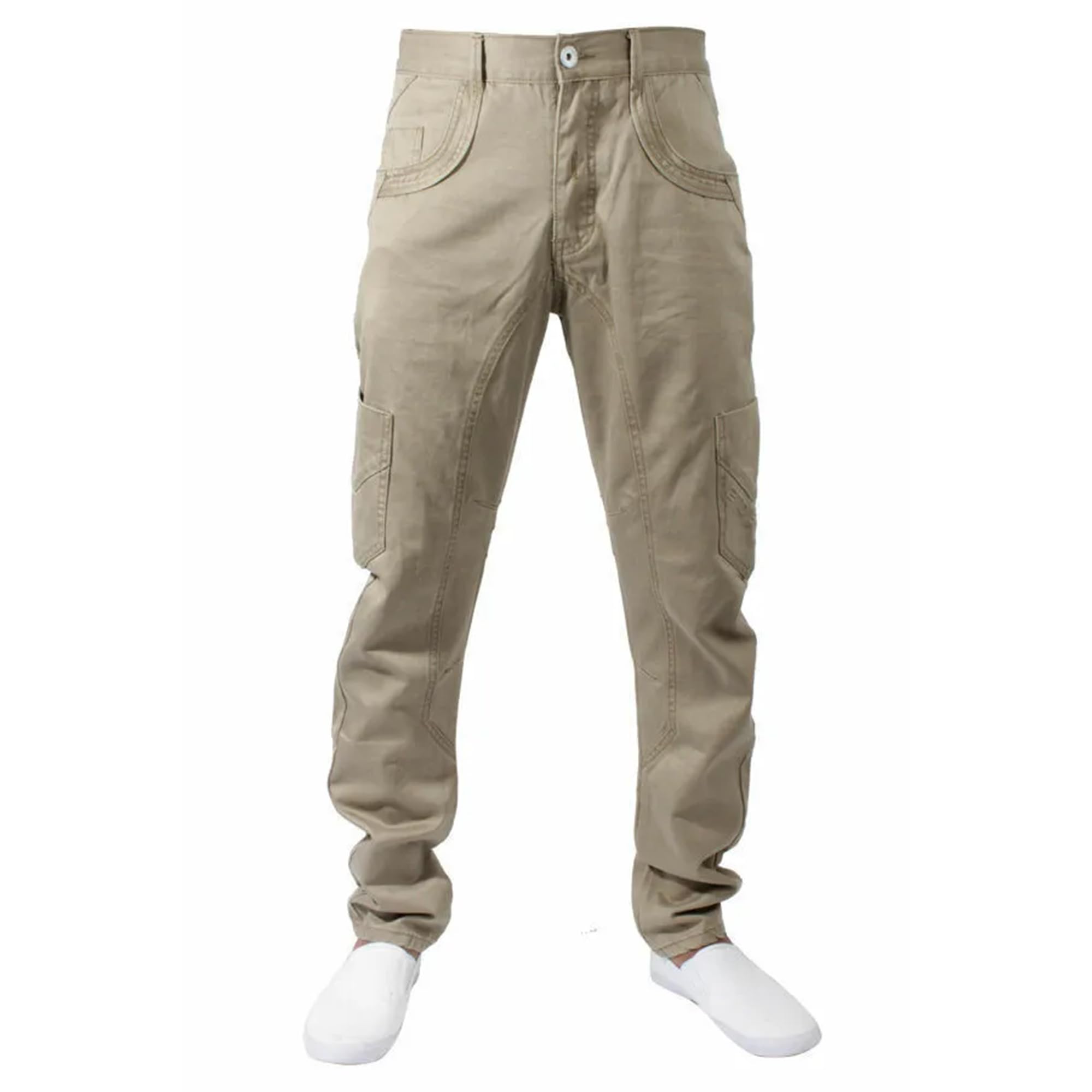 Eto Mens EM195 Beige Curved Leg Chinos Jeans Regular Leg £17.99 ONLY (28R)