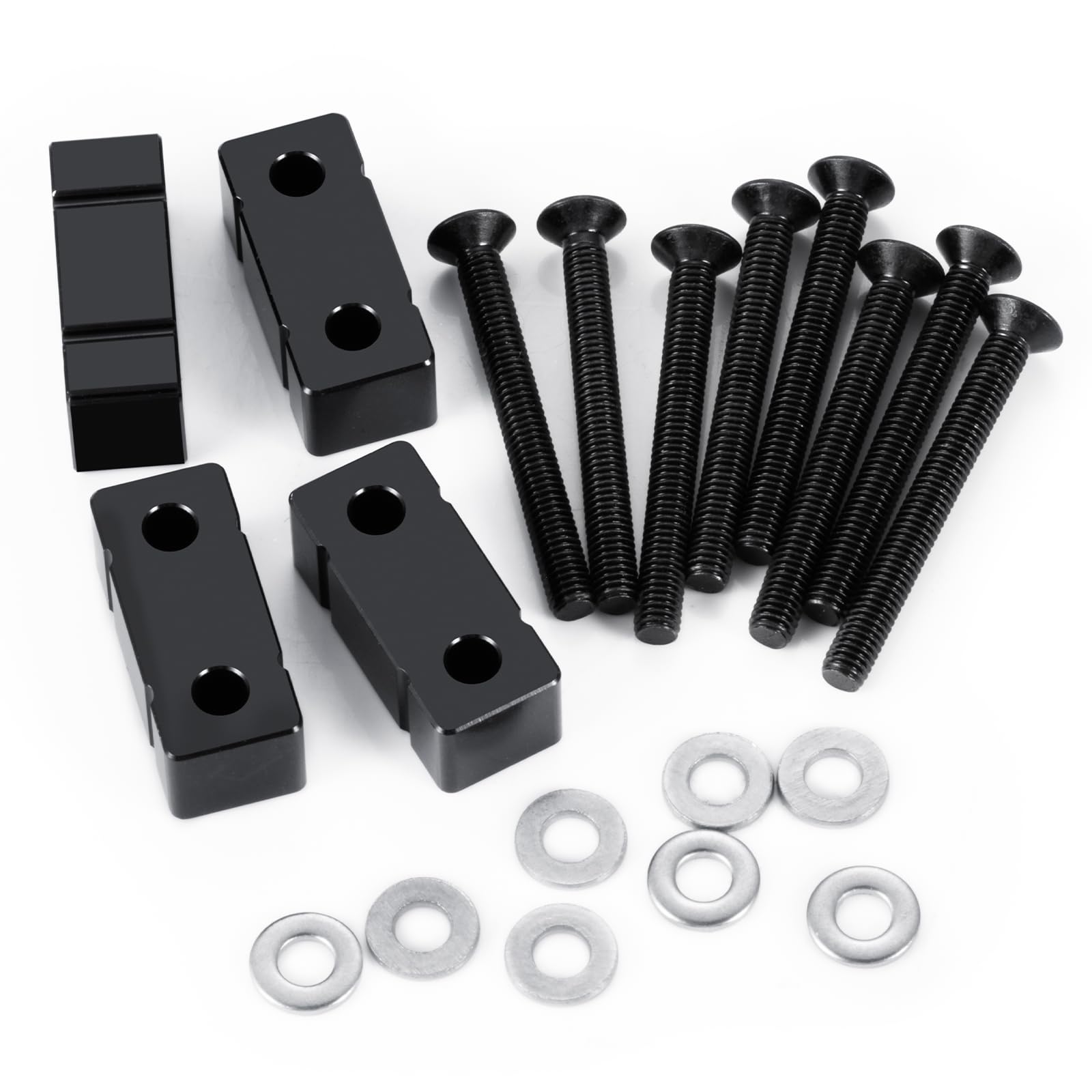 AXspeed Rear Axle Raising Pad Suspension Lift Spacer Metal Upgrade Parts for 1/14 Tamiya Tractor RC Truck