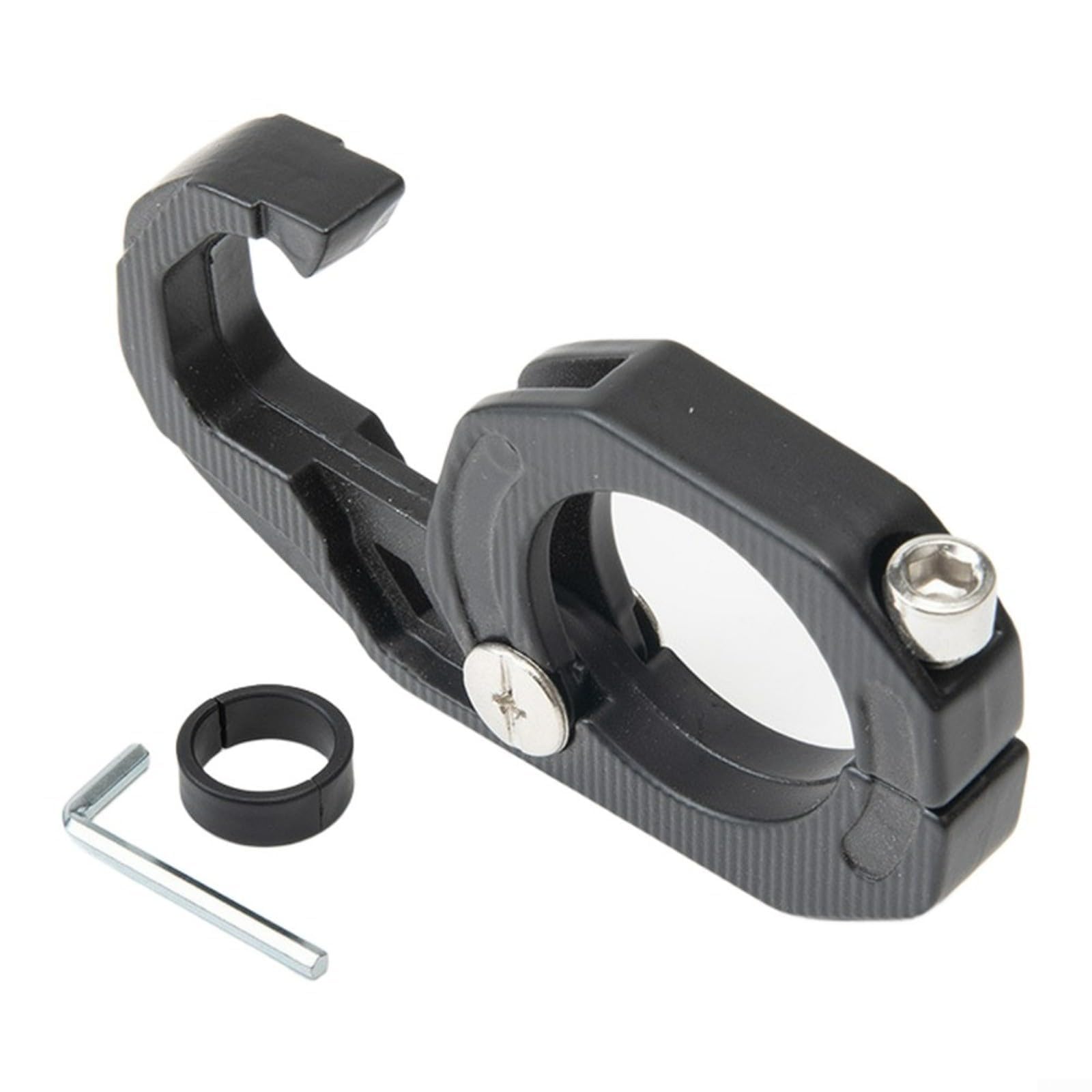 GOUDANFC 2 Pcs Motorcycle Handlebar Hook for Voge Brivido 125R, Motorbike Luggage Hanger Storage Holder Helmet Carrier Clamp Mount Utility,Black