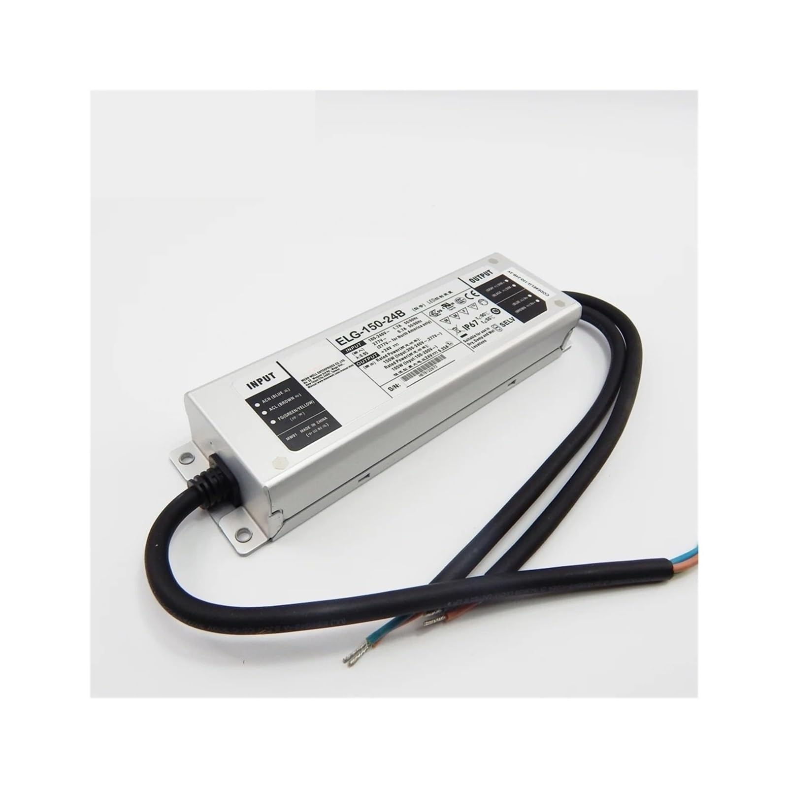 Driver LED ELG-150-24B-3Y 150W alimentation étanche 24V variable pour ruban