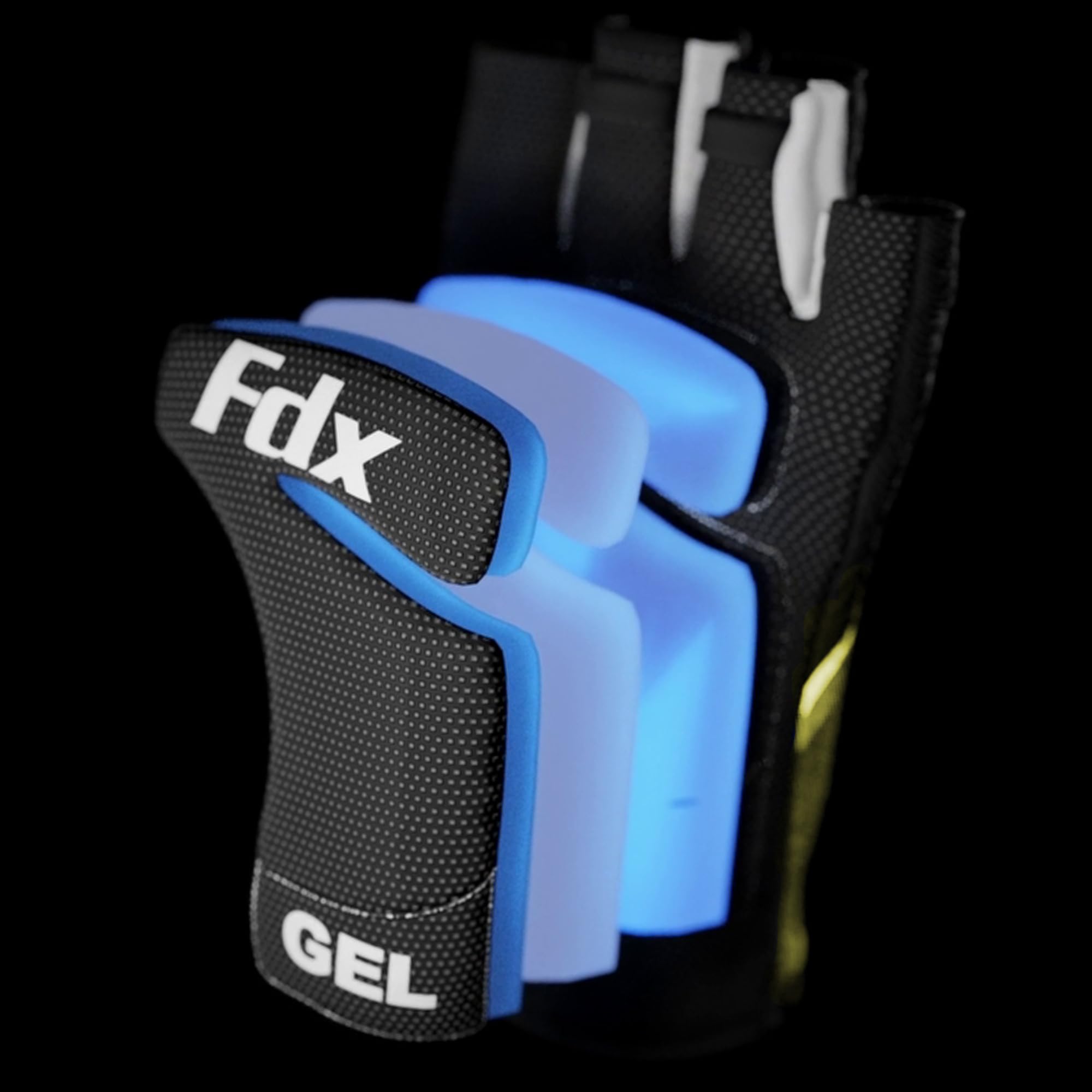 FDX Guanti da ciclismo mezze dita, traspiranti, imbottiti in gel, antiscivolo, ammortizzanti, per mountain bike, bici da strada, MTB, uomo e donna