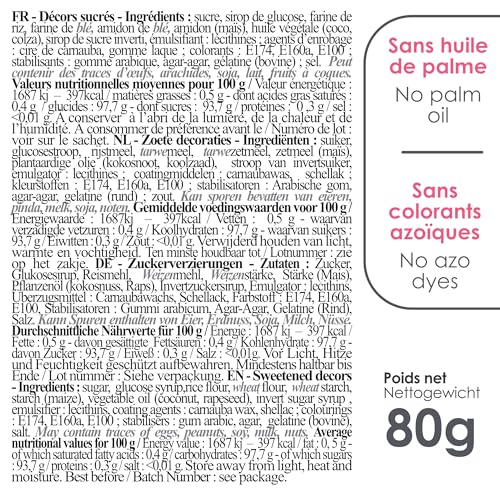 ScrapCooking - Décors Sucrés Féerique 80g - Doré, Argent, Blanc - Perles en Sucre Décoration Pâtisserie, Desserts, Gâteaux, Biscuits, Cupcakes, Anniversaires - Cake Design - 7445 – vue 5