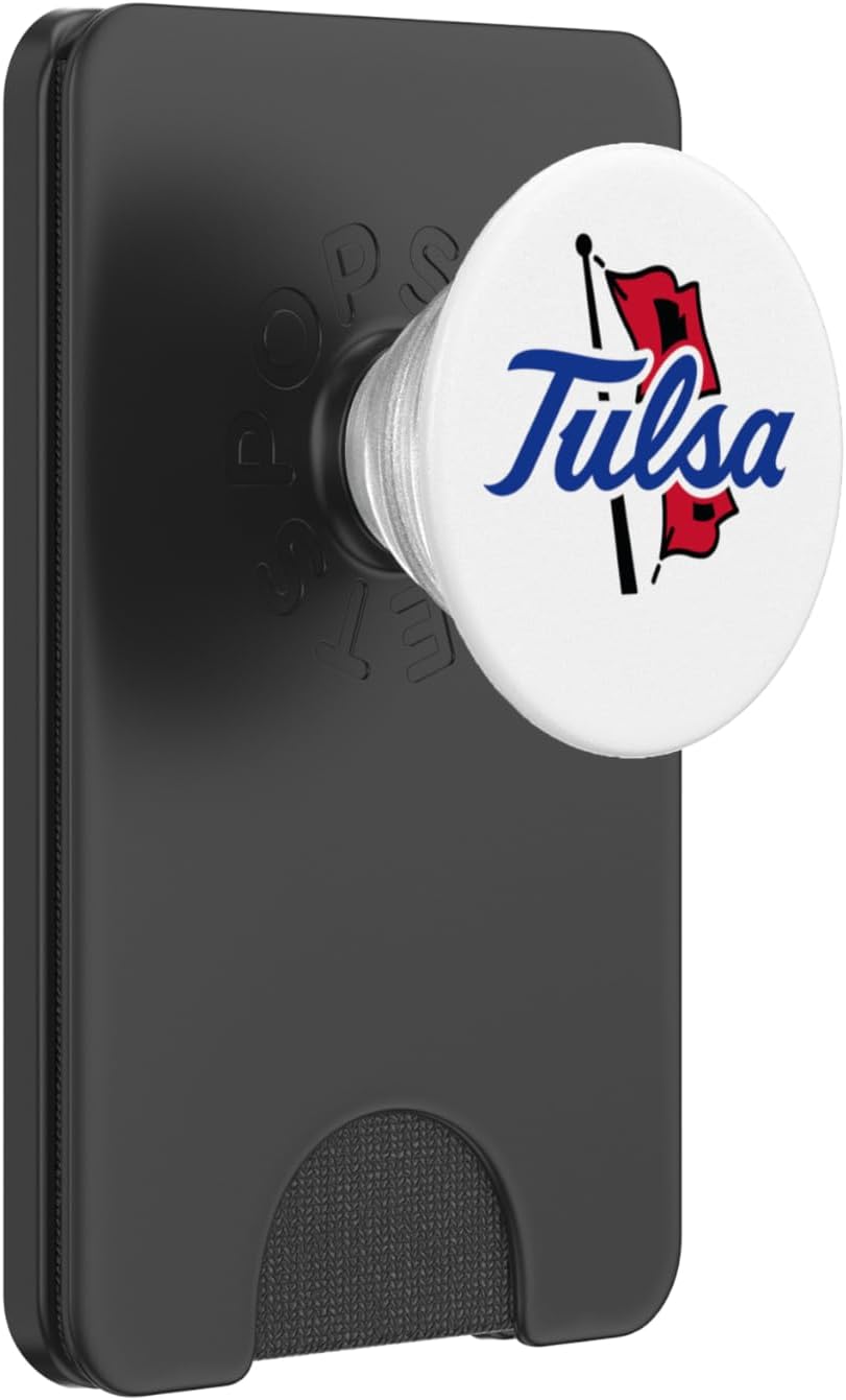 Tulsa Golden Hurricane | NCAA University of Merch | RYLTLS06 PopSockets PopWallet for MagSafe