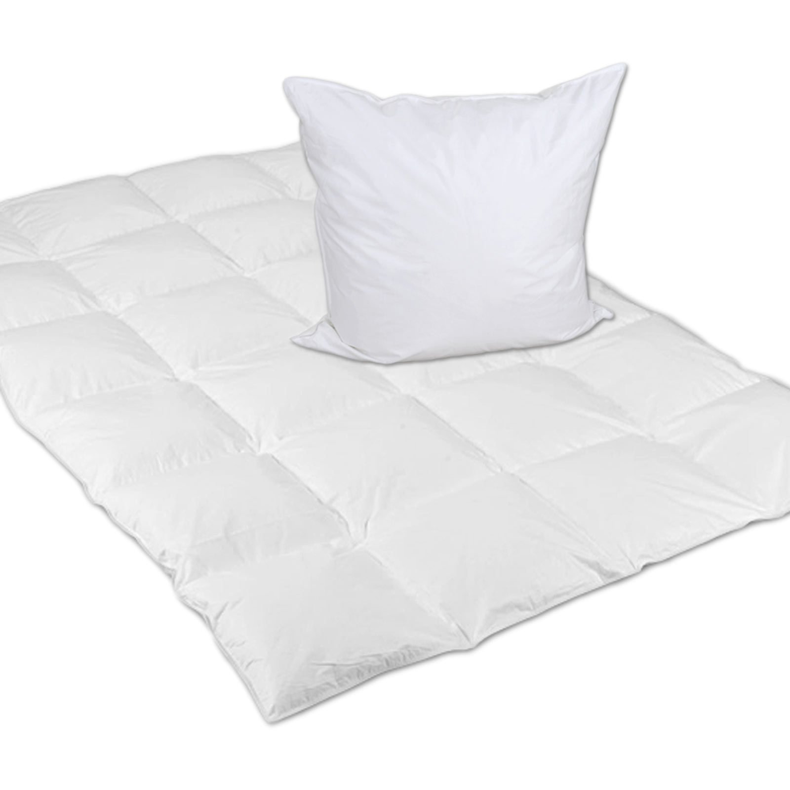 Parure de lit mi-hiver luxe 100% duvet blanc chaud 135x200cm