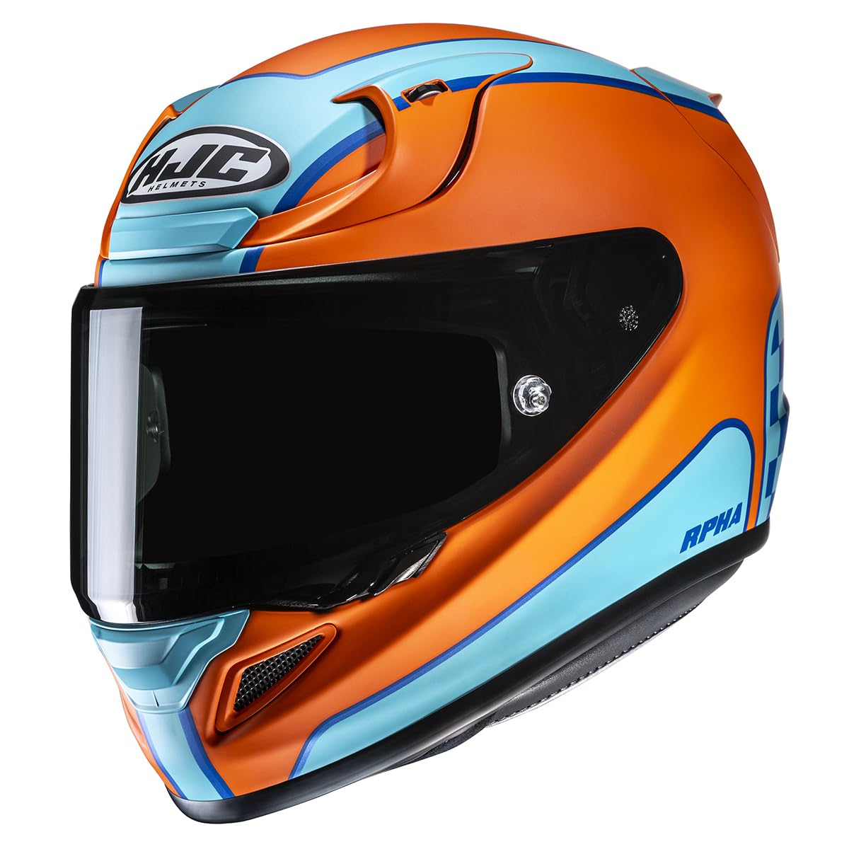HJC, Integraler Motorradhelm RPHA 12 RESPON MC27SF Orange/Blue, L