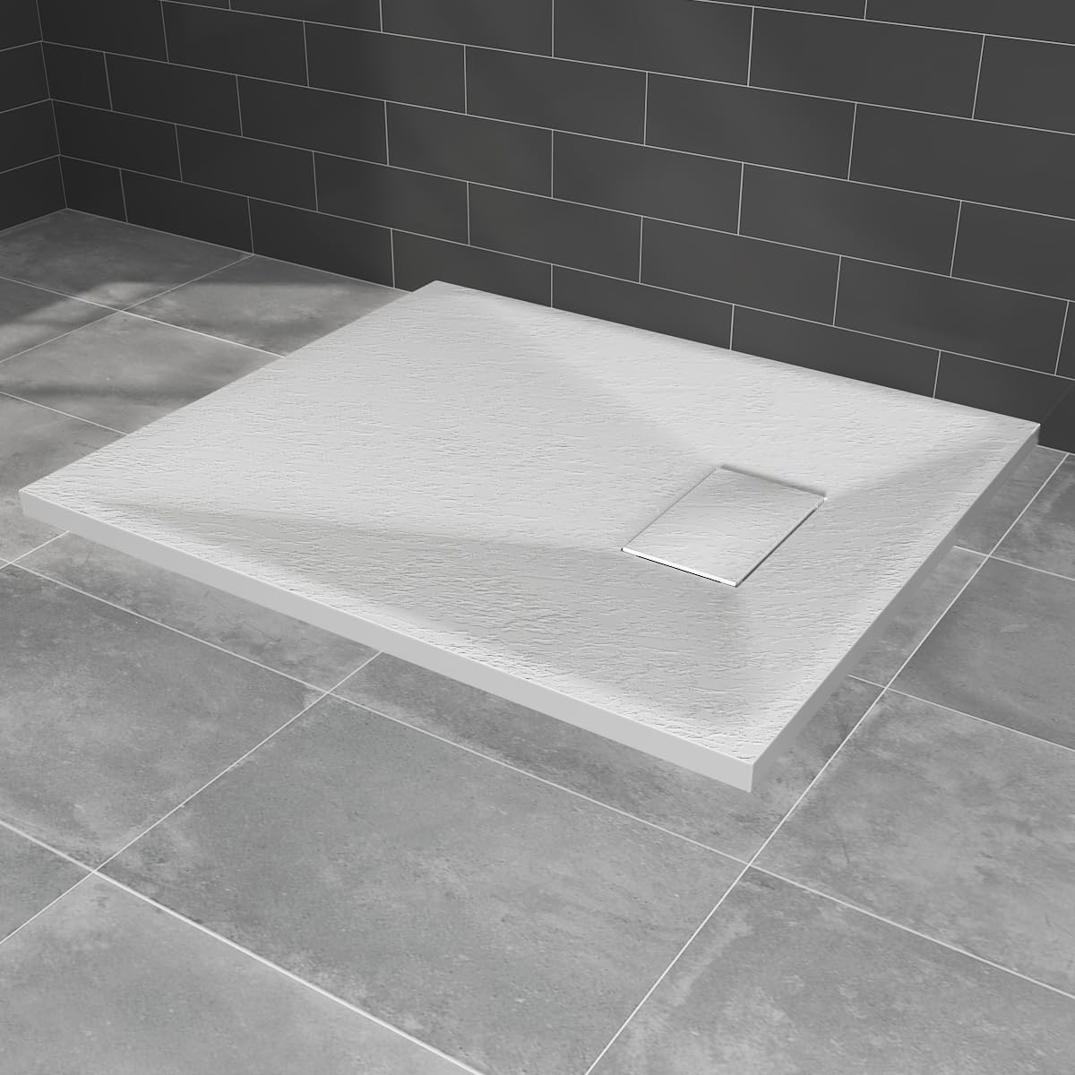 Blümme SMC Shower Tray Rectangle White Shower Base 900x700mm