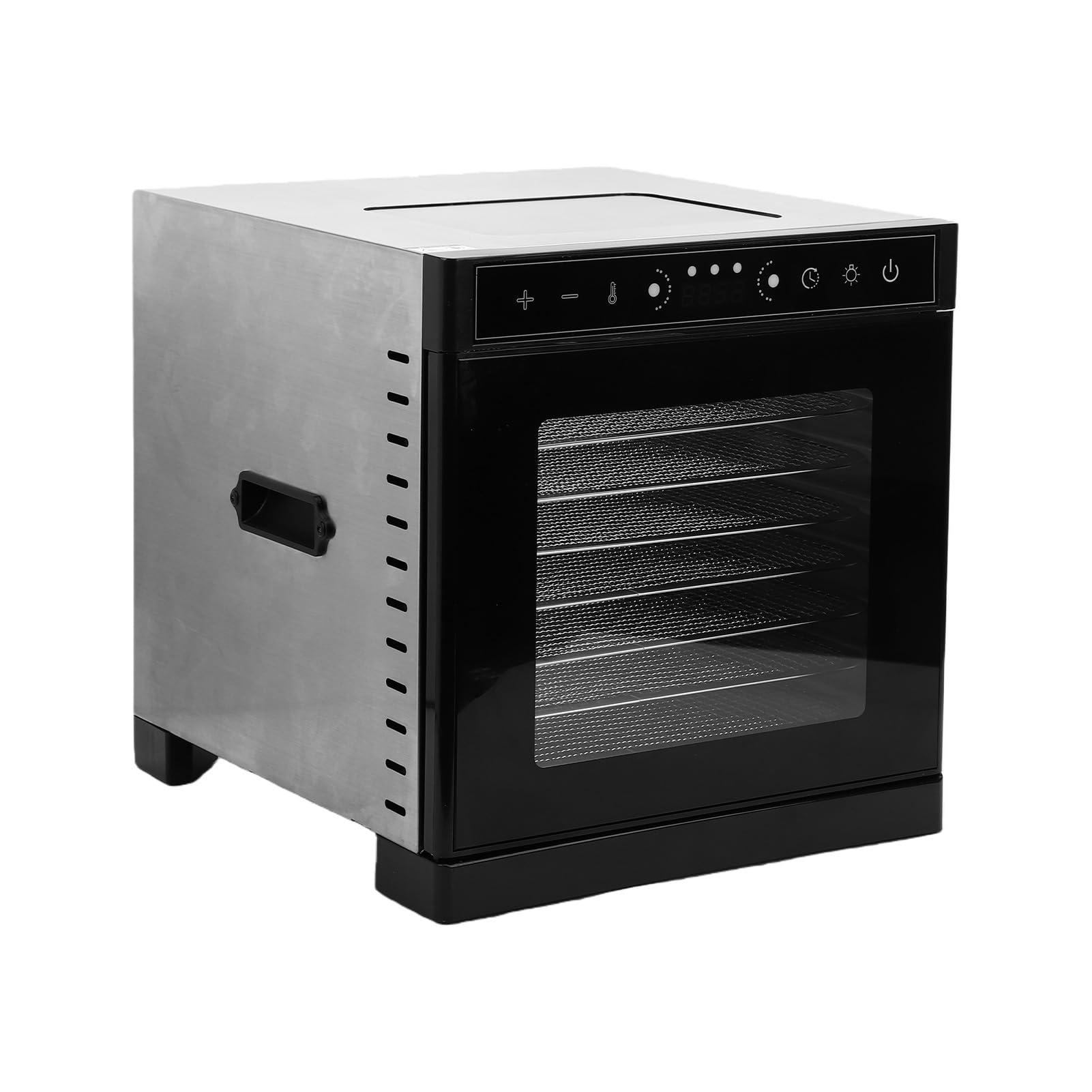 Fdit Deshidratador de Alimentos, Máquina Secadora Eléctrica de Alimentos, Secador de Carne Seca con 8 Bandejas de Acero Inoxidable para Carne Seca, Frutas y verduras. (Enchufe UE 220 V)