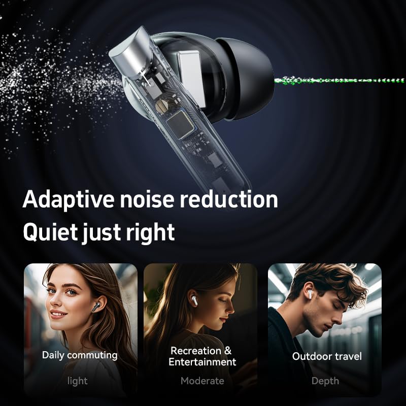 Image of Language Translator Earbuds, 3-in-1 AI Translation Earbuds Real-time Language Translating Earphones with 144-language & Accents, Two-Way TWS Earbuds Long Battery Life for Travel and Learning - Black