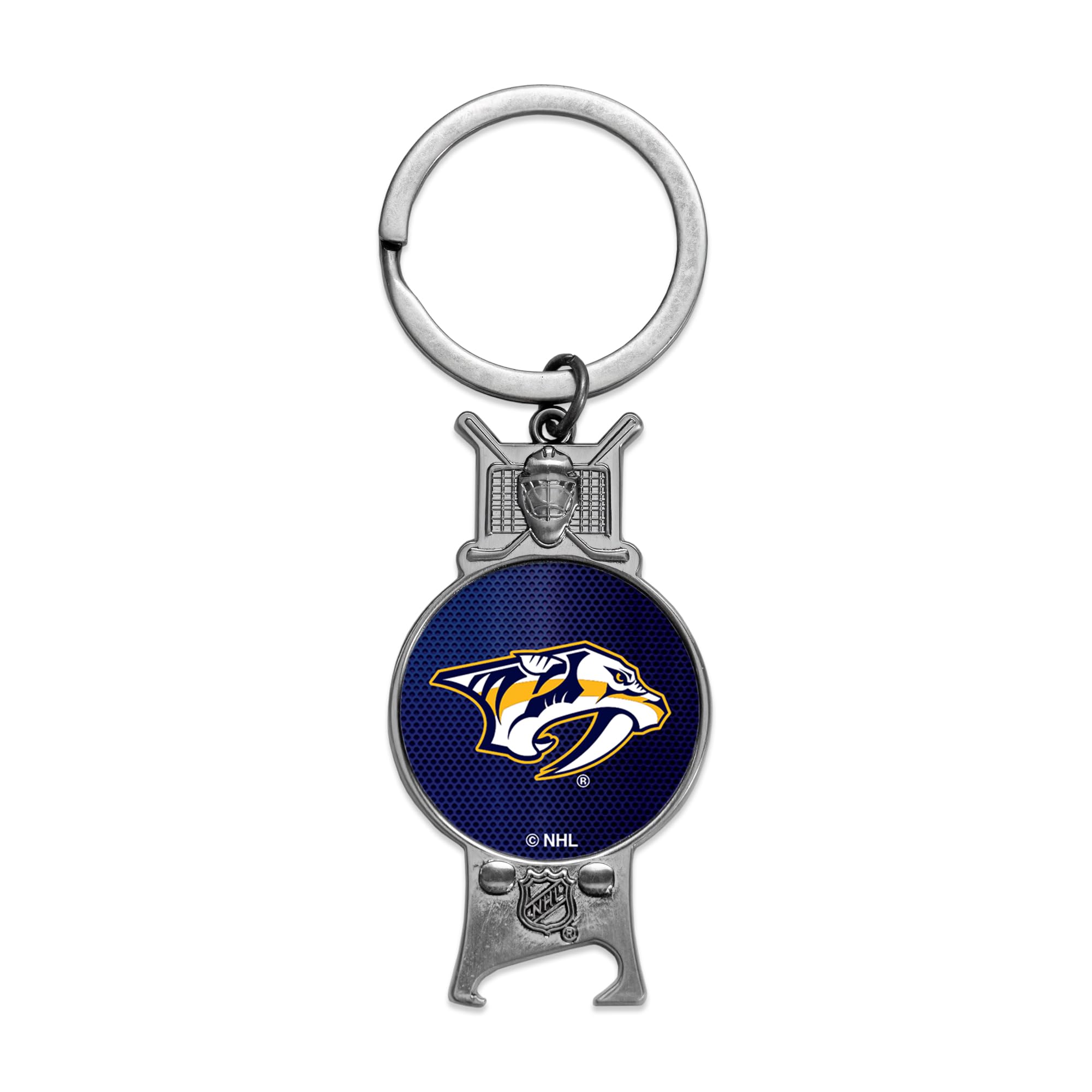 Rico Industries NHL Hockey Nashville Predators Sculpted Bottle Opener Keychain -Great Gift Item