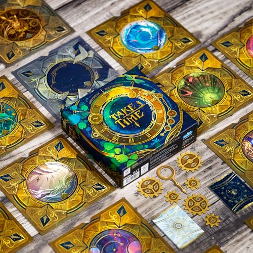 Image of Asmodee Take Time Board Game - Cooperative Puzzle & Strategy Game with 40 Unique Challenges, Family Fun for Kids & Adults, Ages 10+, 1-4 Players, Minute Playtime