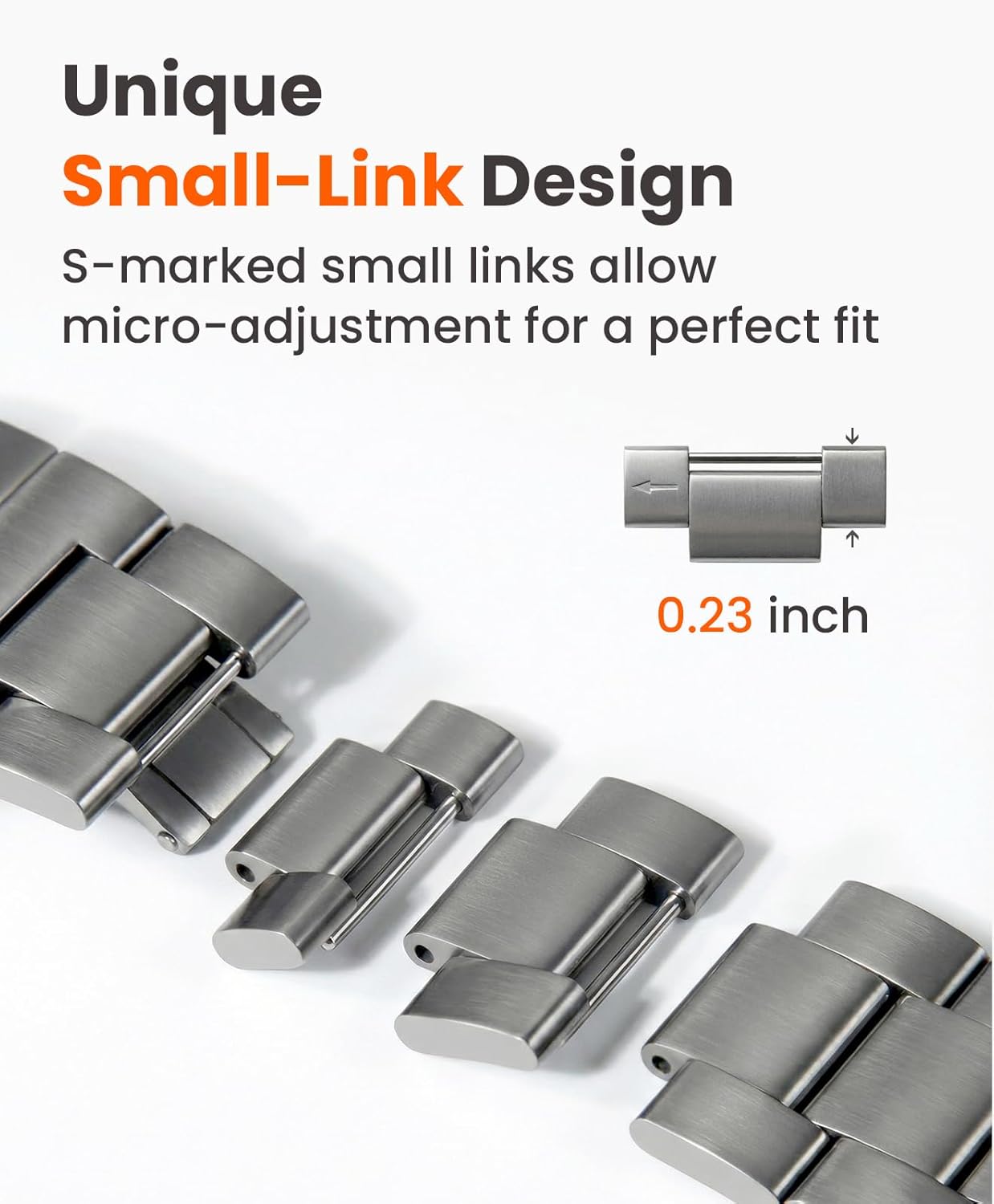 CRNS03-PRO Titanium Band for Apple Watch Ultra 3/2/1 49mm & Series 11/10 46mm, Grade 5 Titanium Watch Band for Men With Secure Butterfly Clasp, Tool Free & Anti-Scratch iWatch Metal Strap - Image 7