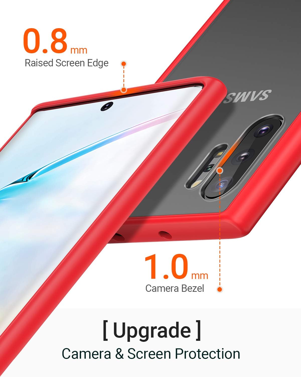 TORRAS Shockproof Designed for Google Pixel 7 Pro Case [Military Grade Drop Tested] Shockproof Translucent Matte Hard Back with Silicone Slim Protective Pixel 7 Pro Phone Case 6.7 Inch, Red