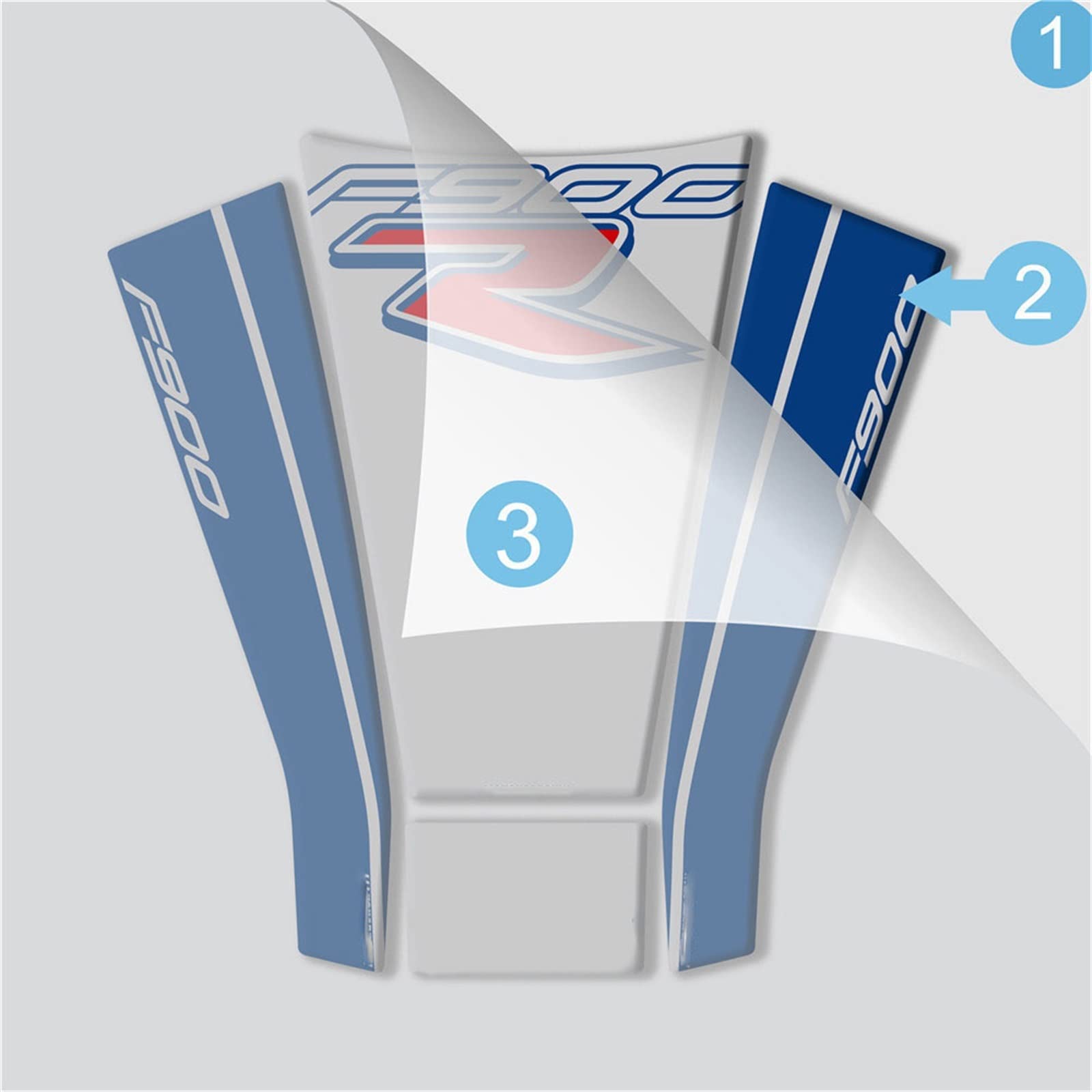 Zubehör Motorrad 3D Gel Tankpad Aufkleber Für B&M&W F900R 2020 F900 R Kraftstofftank Aufkleber Fishbone Schutzabziehbilder