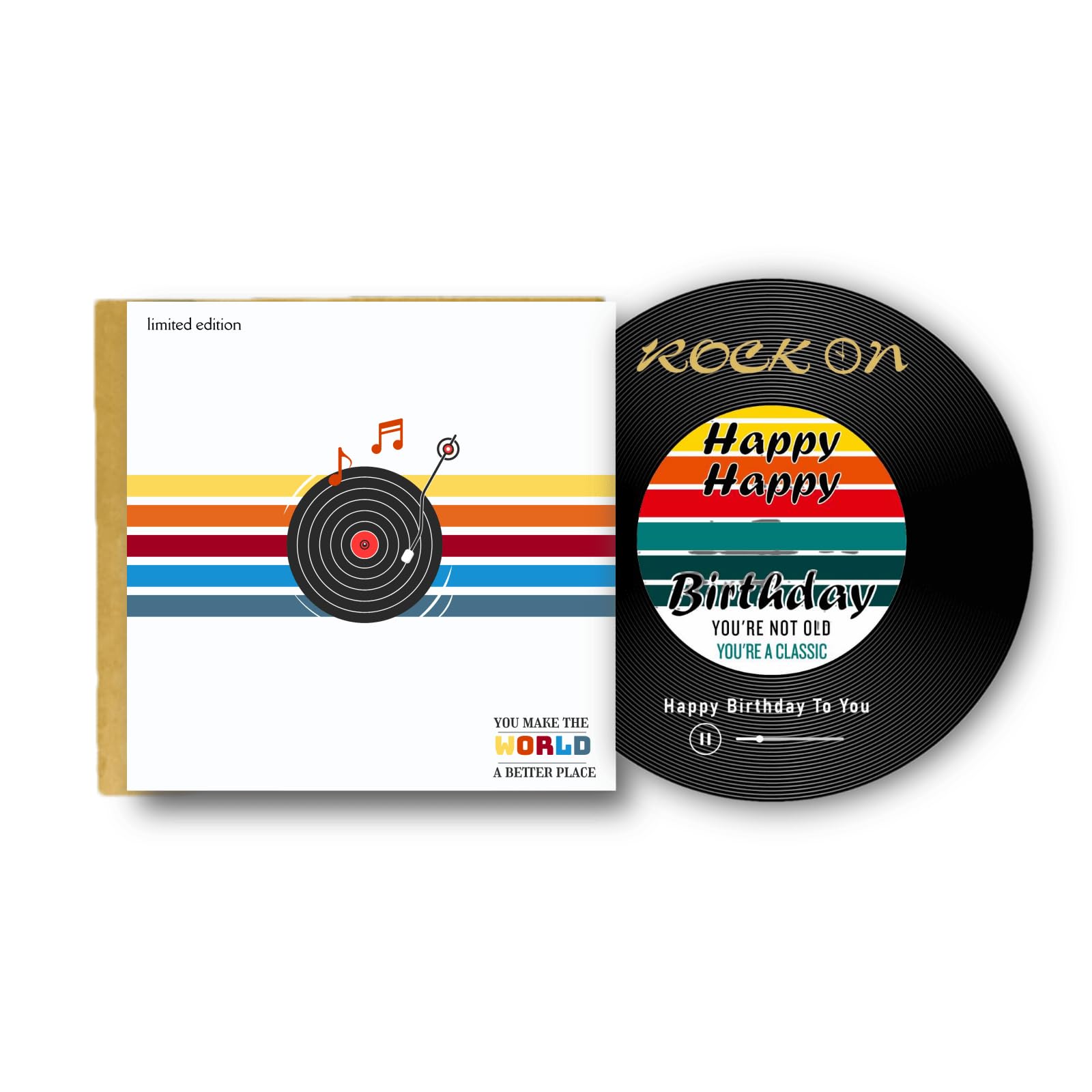 PIHOOD Happy Birthday Card, Funny Birthday Greeting Card for Men Women, Best Birthday Gifts for Mom Dad Grandma Grandpa Family Friend Bestie Co-worker