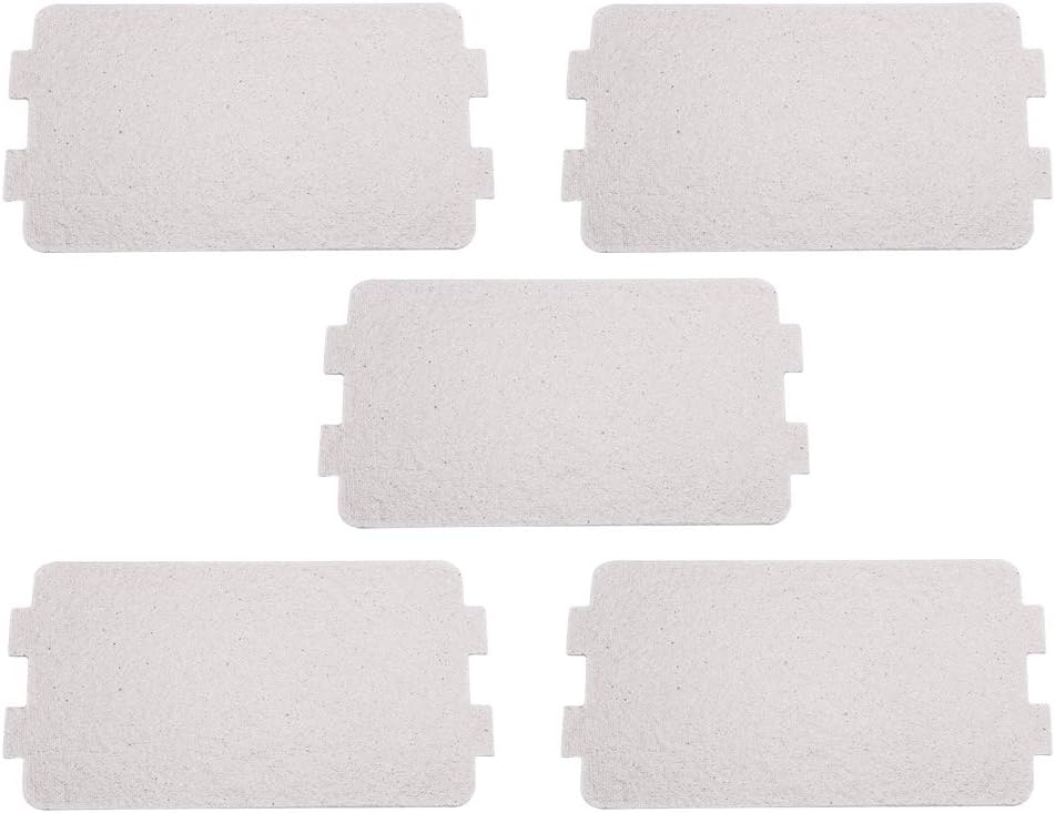 Sorandy 5 PCS Waveguide Cover, Universal Microwave Oven Mica Plate Sheet, Microwave Oven Repairing Replacement Part for Home Kitchen Office Restaurant Microwave Replacement Accessory
