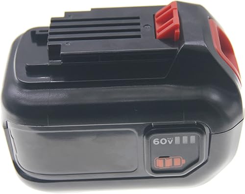 Miniatura 2 de Batería de iones de litio de 3000 mAh compatible con Black and Decker de 60 V LBX1560 LBX2560 LHT360 LST560 LSW60C CM2060C LBX1560 LBX2560