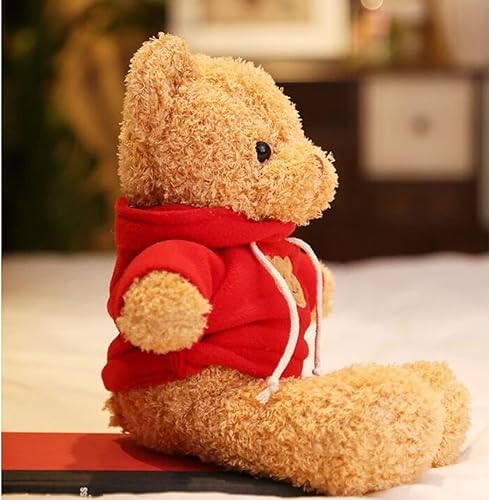 Miniatura 4 de Oso de peluche de peluche suave y lindo oso de peluche para niños y niñas, 15.7 pulgadas (taidi Xiong hongse 15.7 in)