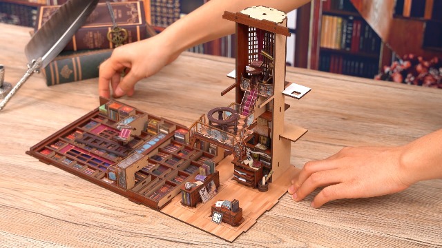 Book Nook Cyberpunk, nieuw doe-het-zelf poppenhuis Book Nook Cyberpunk, nieuw doe-het-zelf poppenhuis