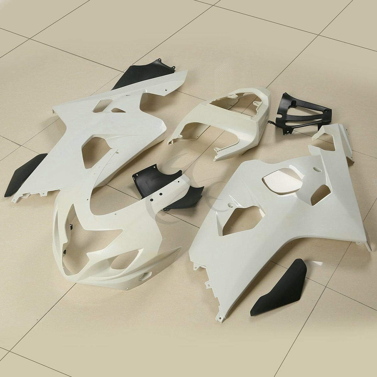 Green-L Body Kit Bodywork Fit for Suzuki GSXR600 GSXR750 2004-2005 GSXR 600 750 Motorcycle Unpainted Injection Fairing Windshield