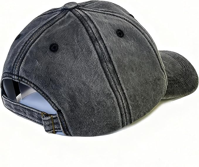 Gorra Bigfoot Bordada Ajustable Unisex Negra miniatura 7