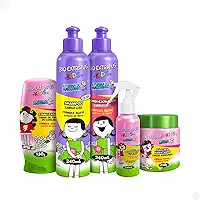 Kit Kids Para Cabelo Liso Infantil Completo Não Arde os Olhos Original